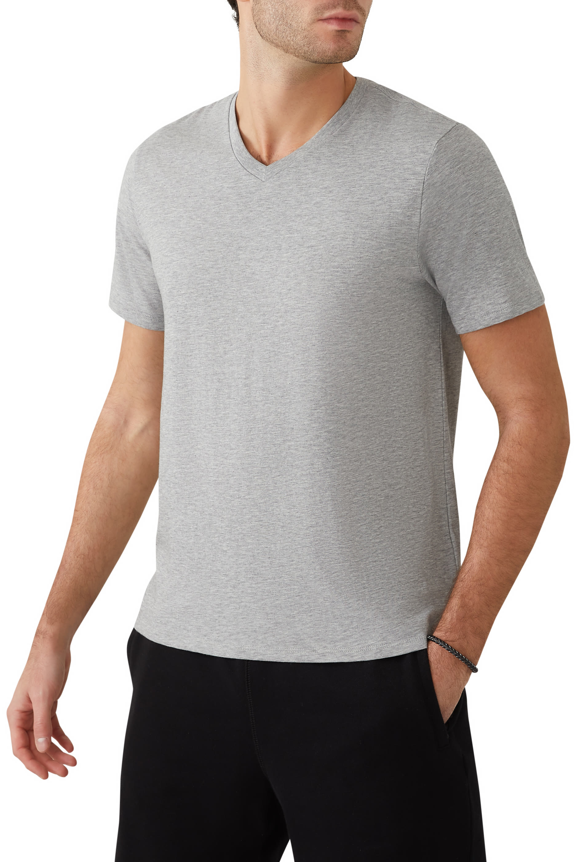 Pima Cotton V-Neck T-Shirt