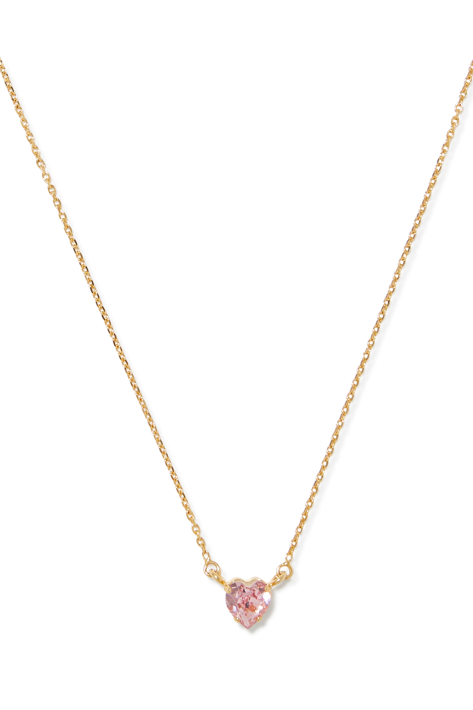 Valentina Heart Necklace,  18K Gold Plated Raw Brass