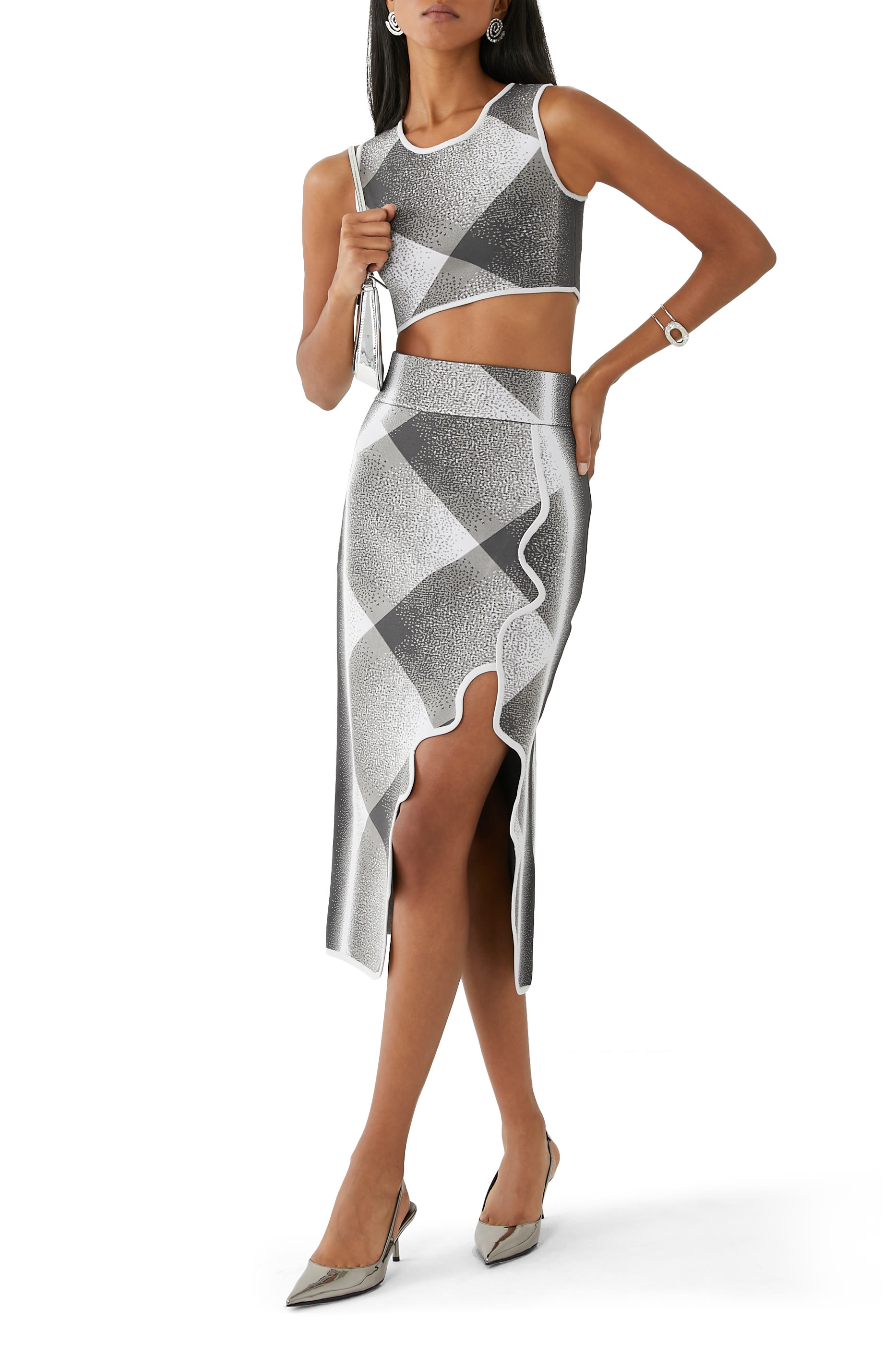 Jude Cropped Plaid Top