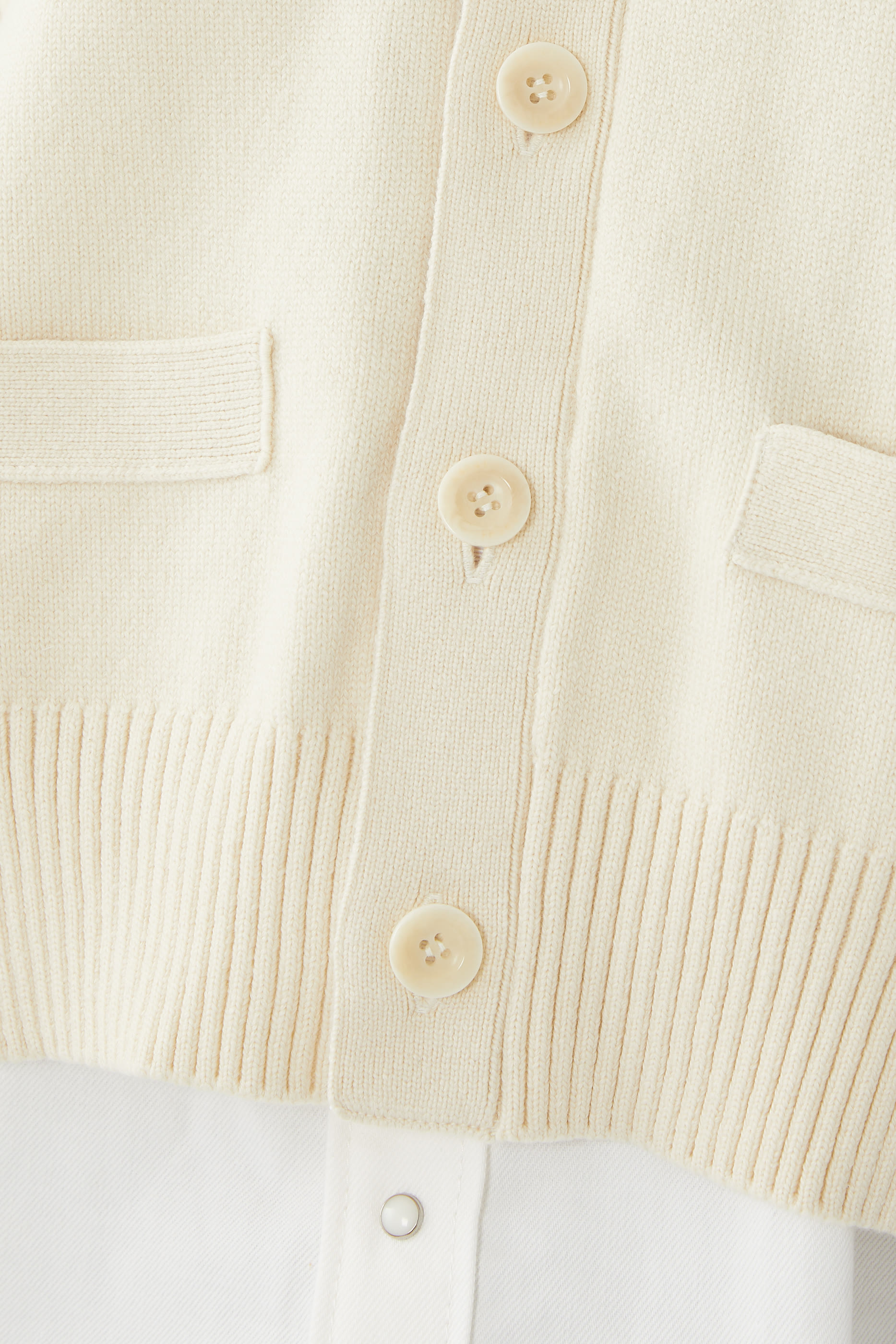 Denim x Knit Cardigan