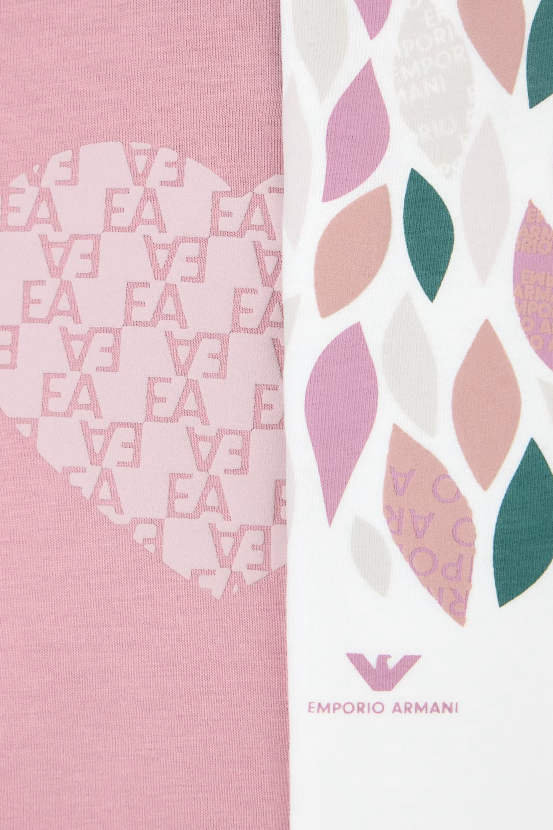 Kids Leaf & Heart EA Logo Print T-Shirt