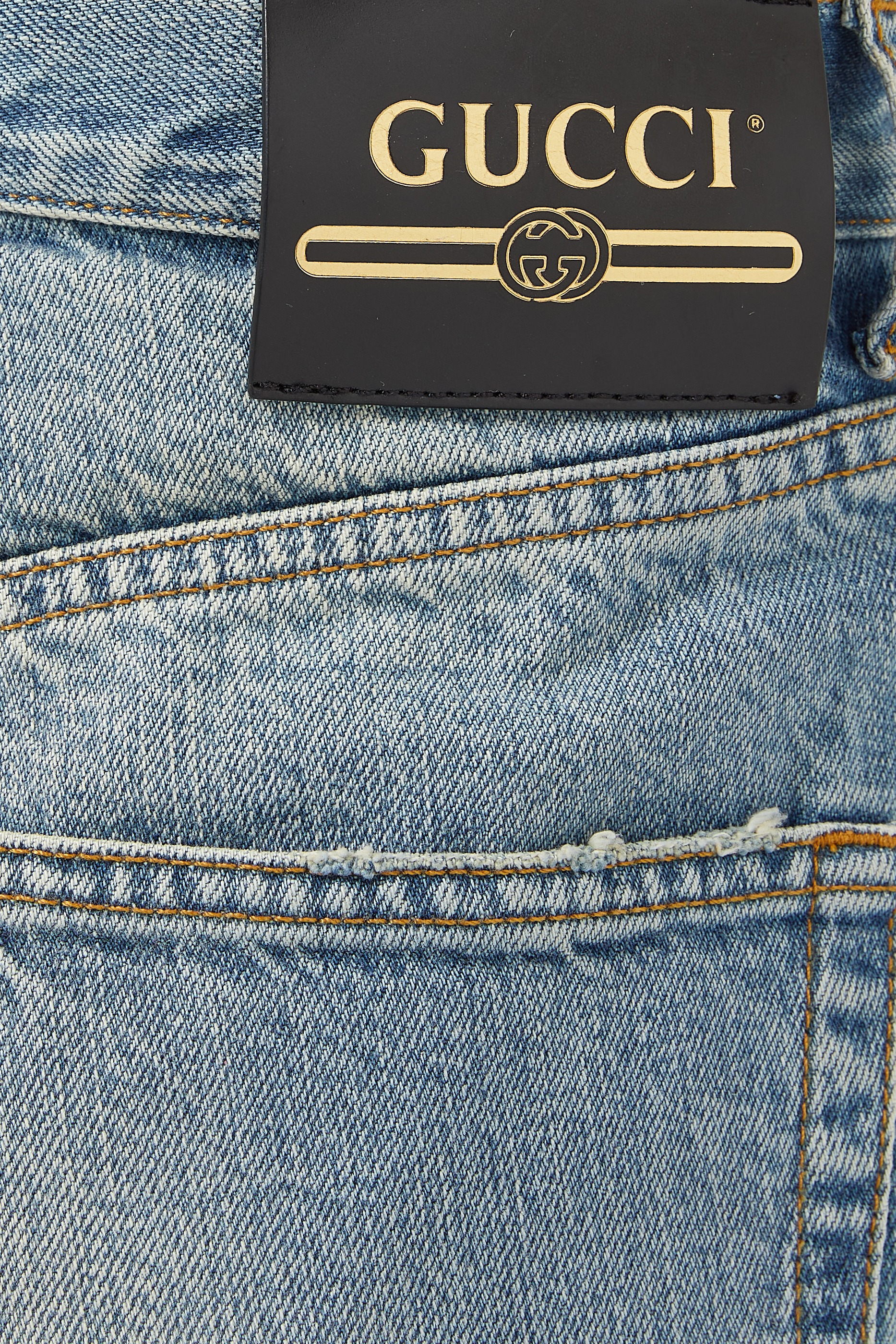 Ripped Eco Washed Organic Denim Pant