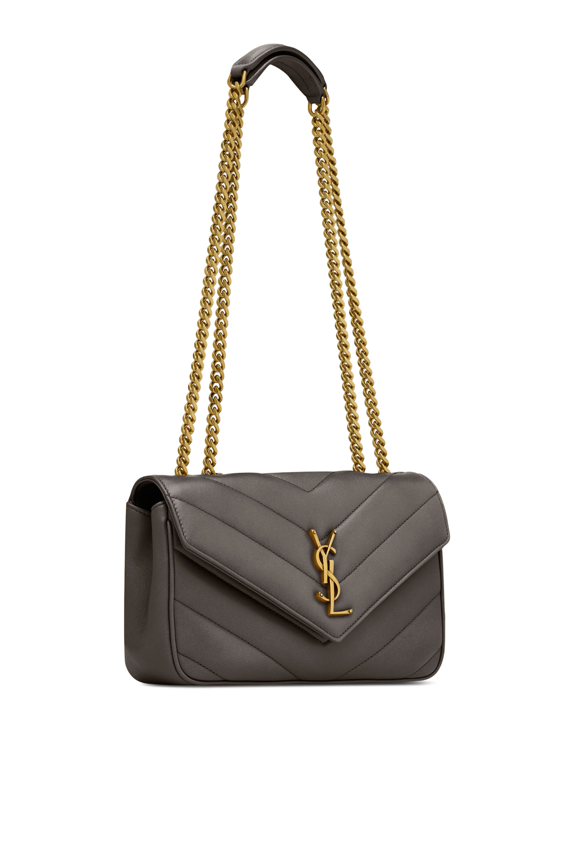  Loulou Small Chain Bag In Matelass&eacute; Lambskin