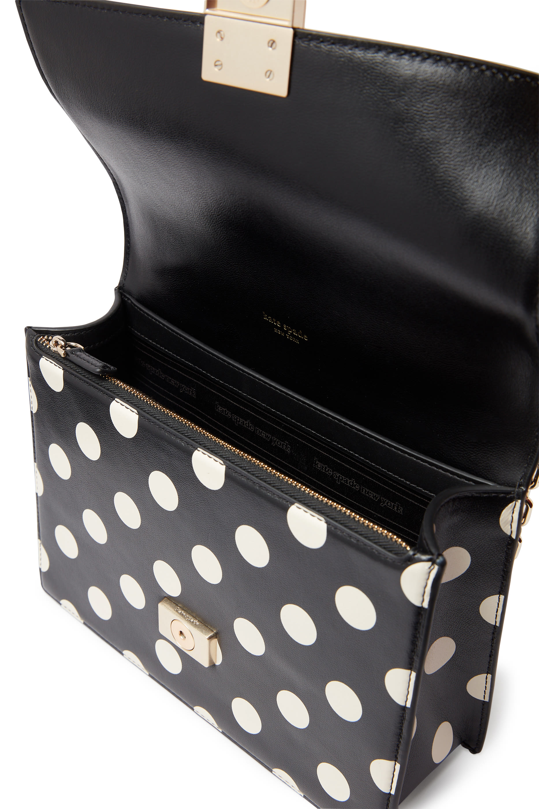 Deco Polka Dot Chain Shoulder Bag