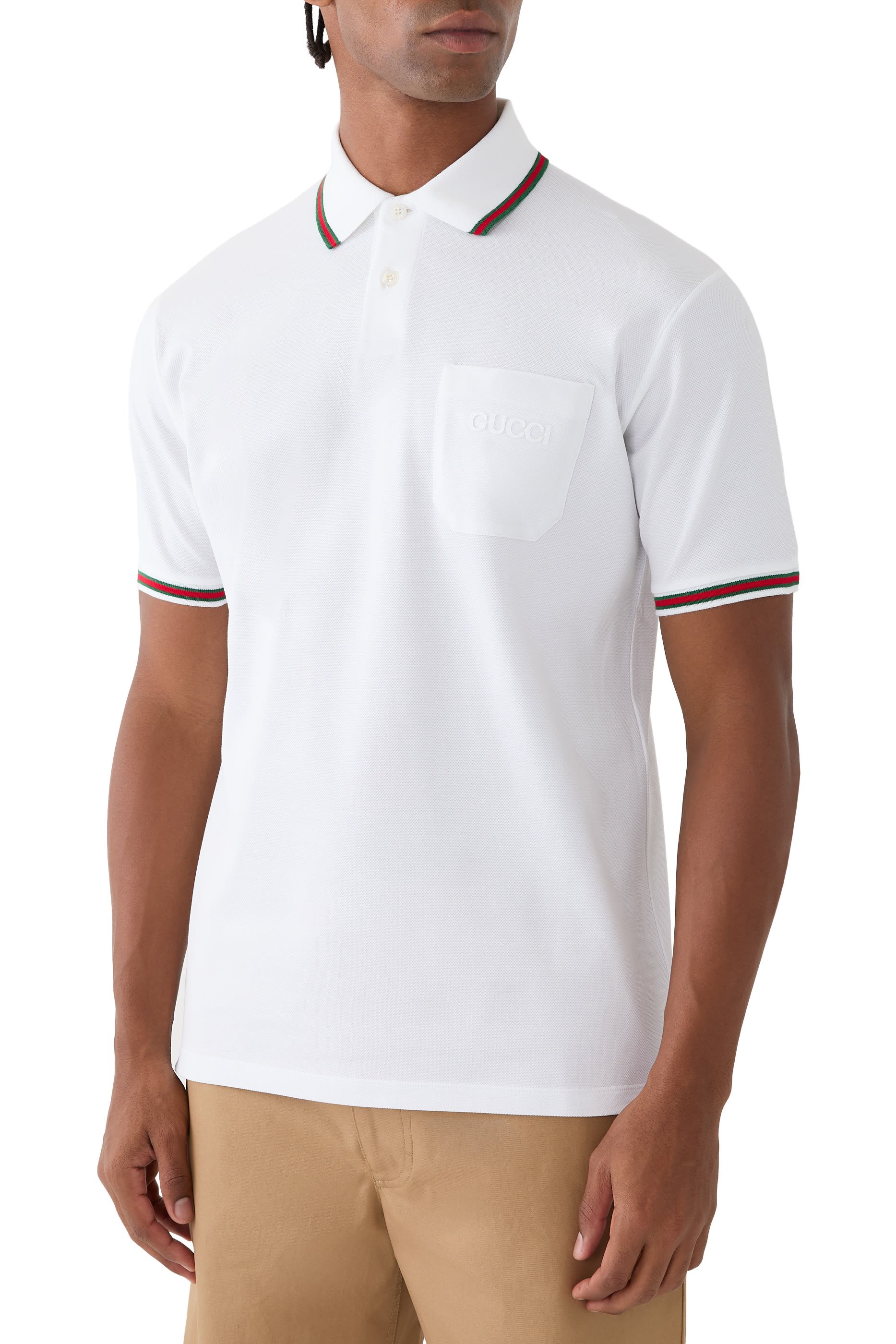Cotton Piquet GG Stretch Polo