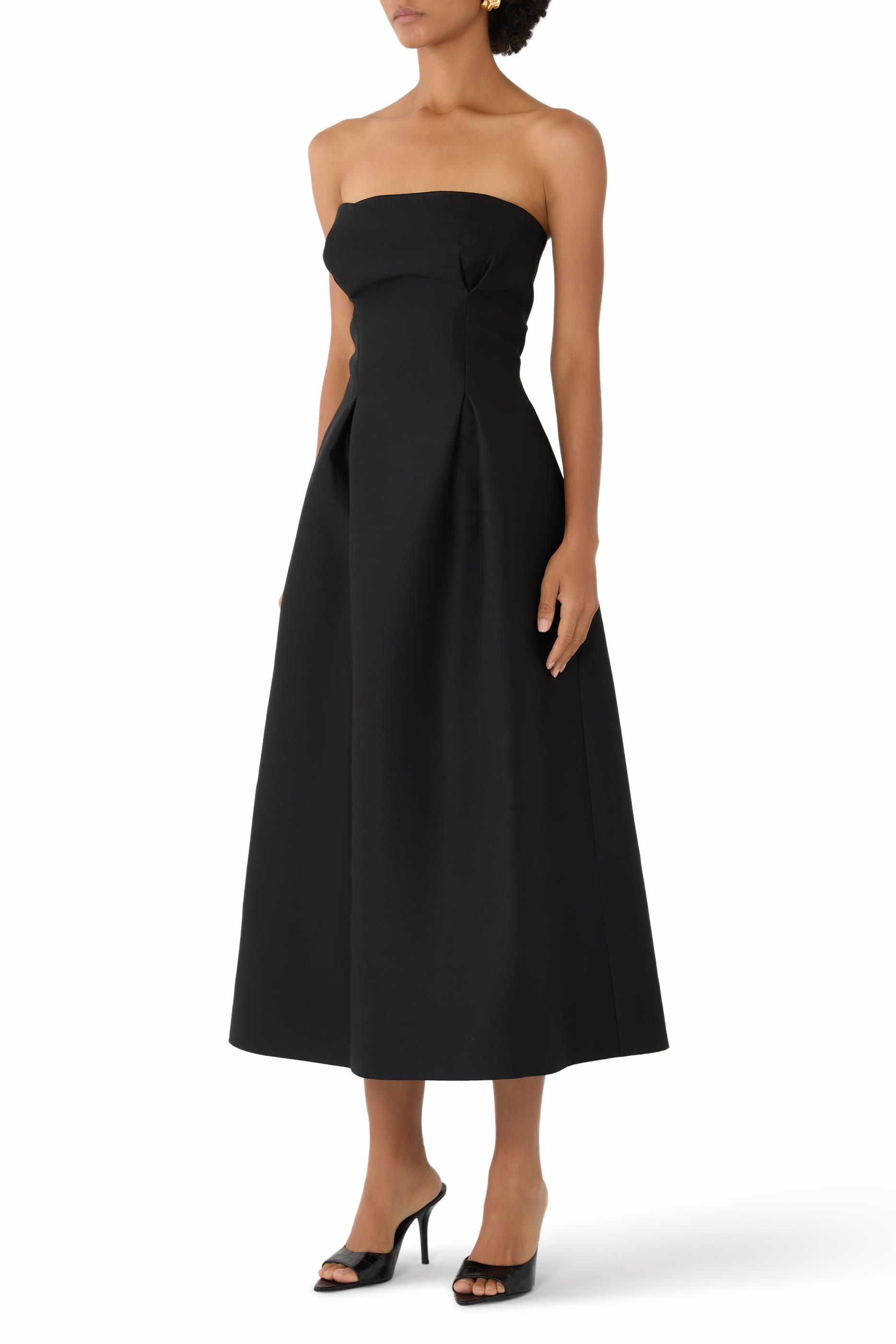Silk Wool Noir Dress