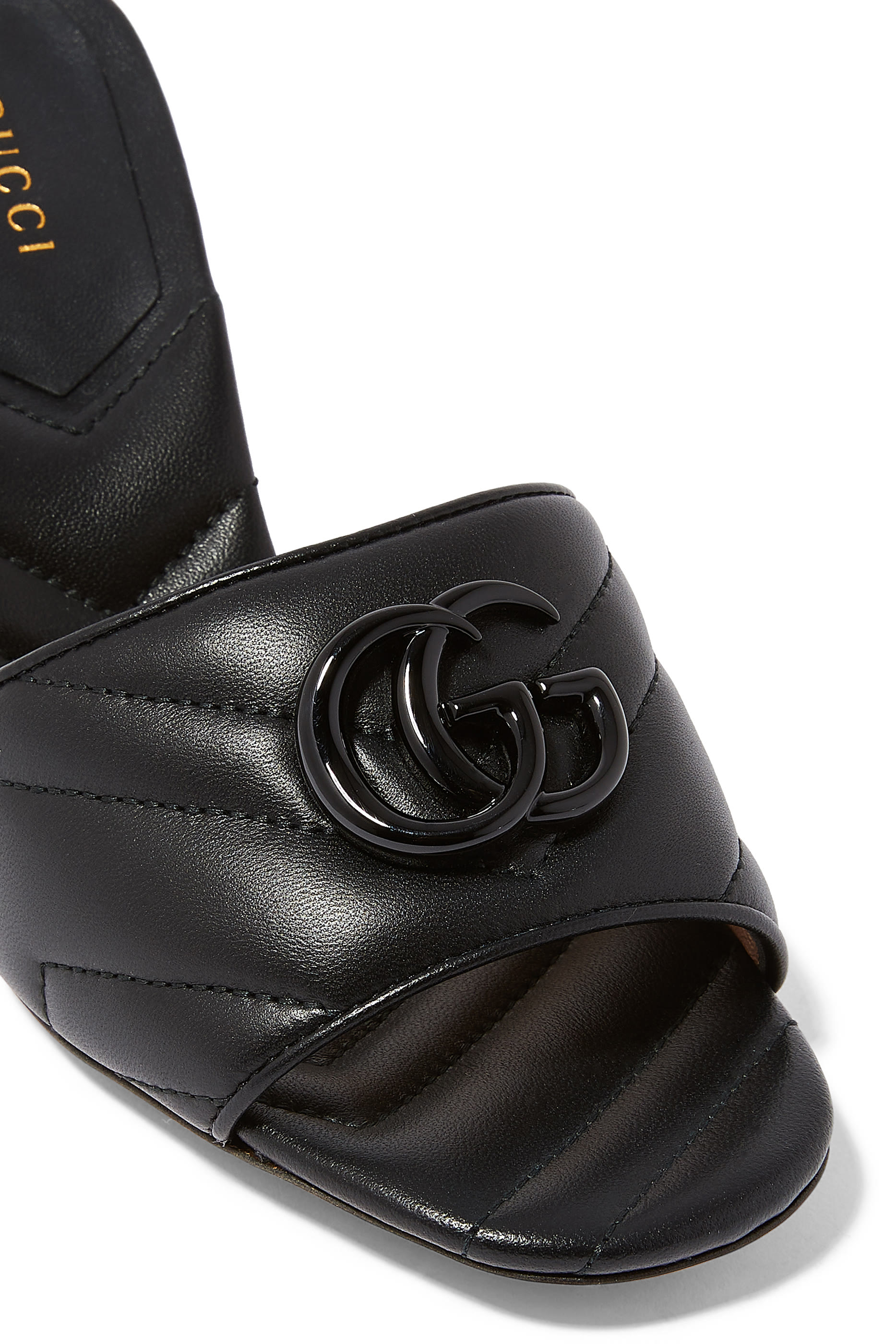 Marmont 75 Double G Leather Sandals