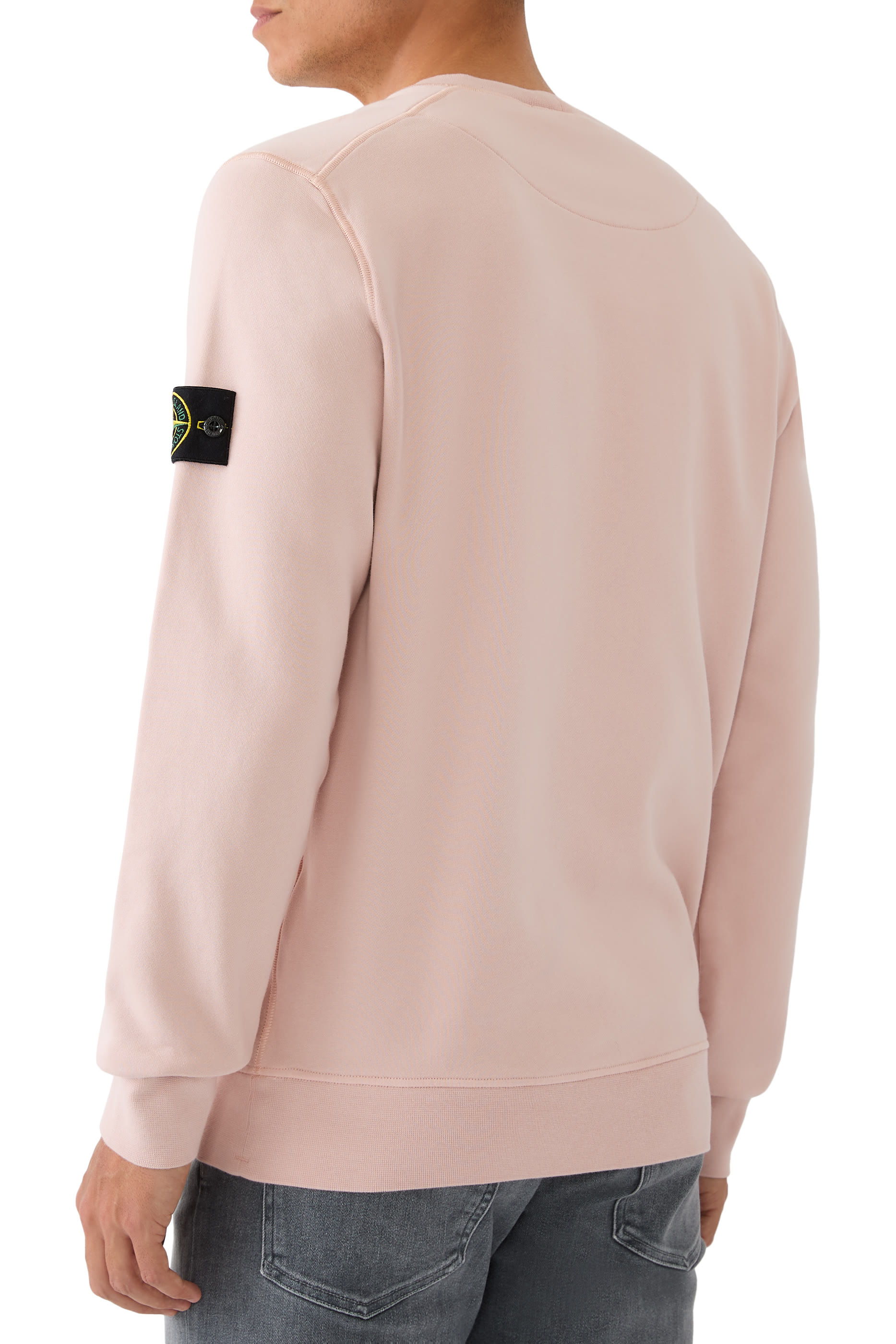 Logo Patch Organic Cotton Fleece Sweatshirt