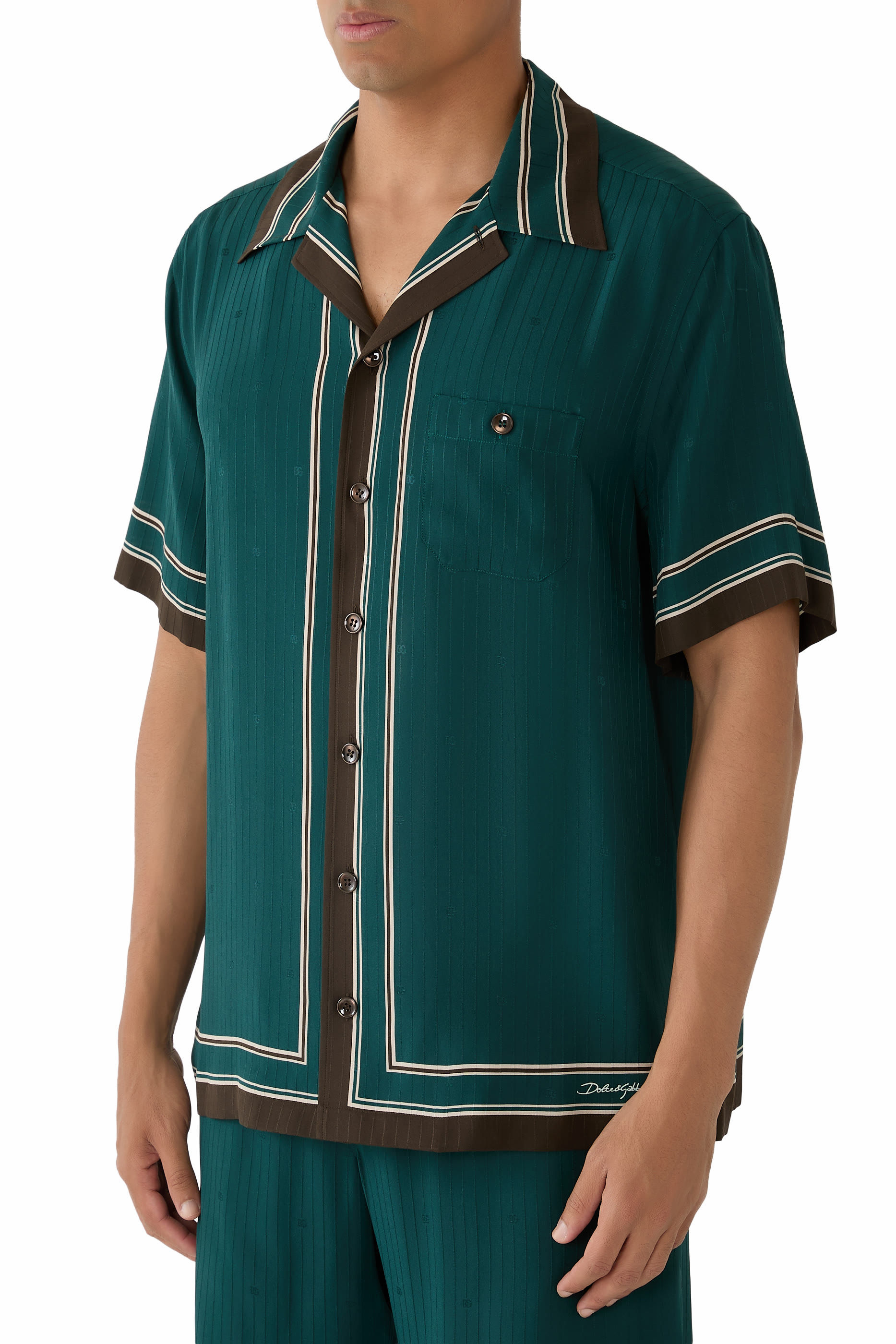  Logo Jacquard Martini Shirt