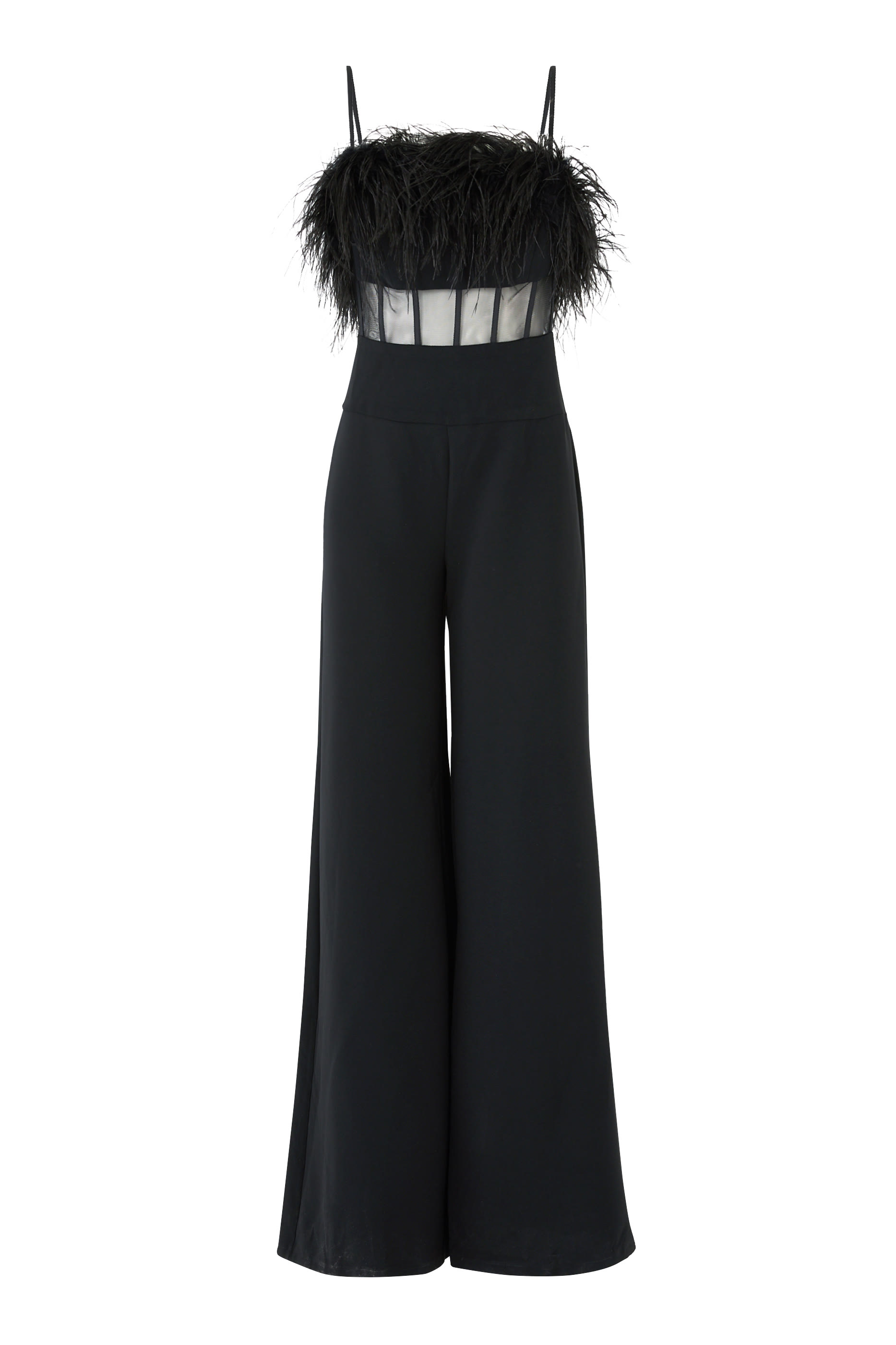 Feather Corset Jumpsuit