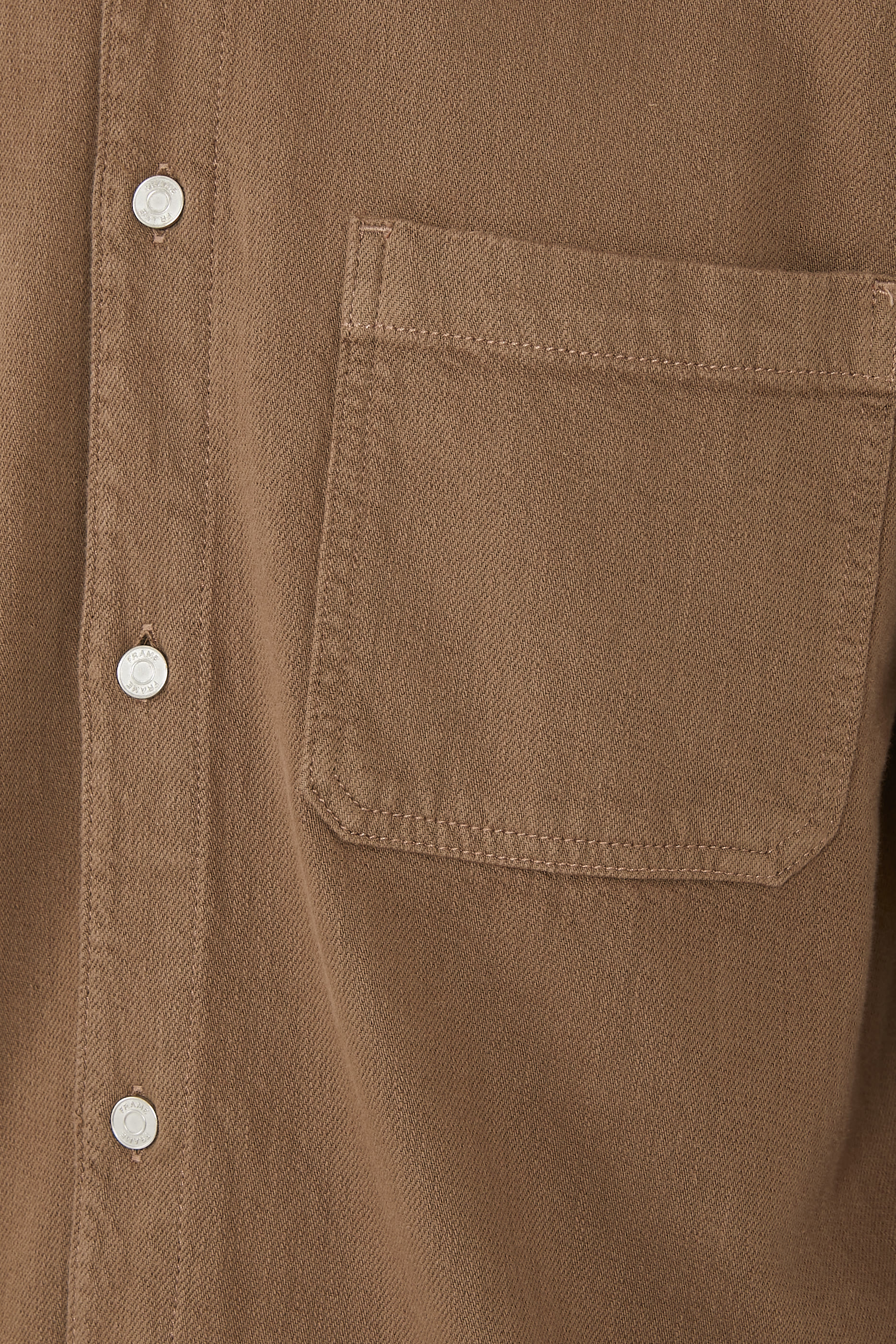 Textured Terry Double Pocket Relaxed Shirt
