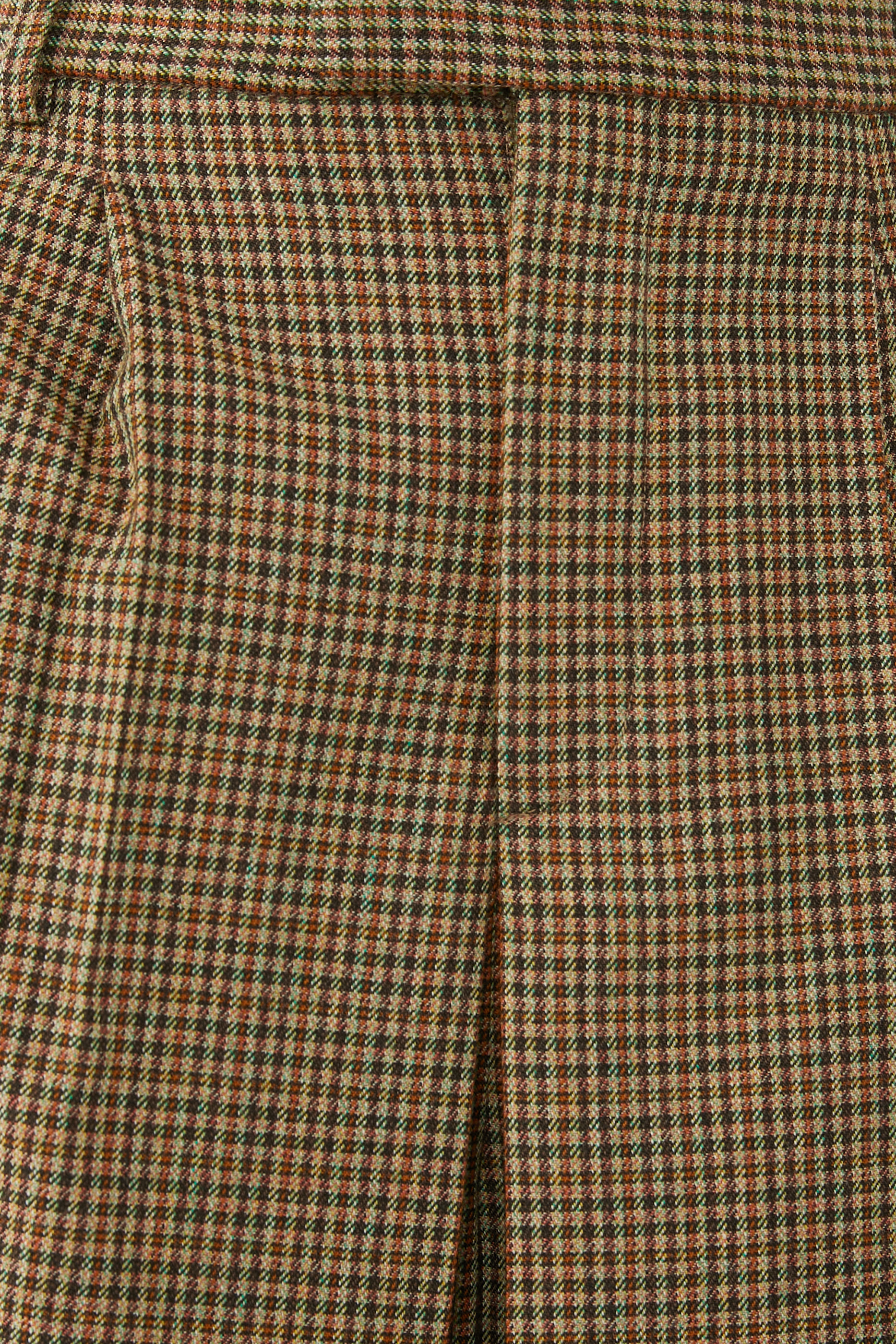 Houndstooth Wool Trousers