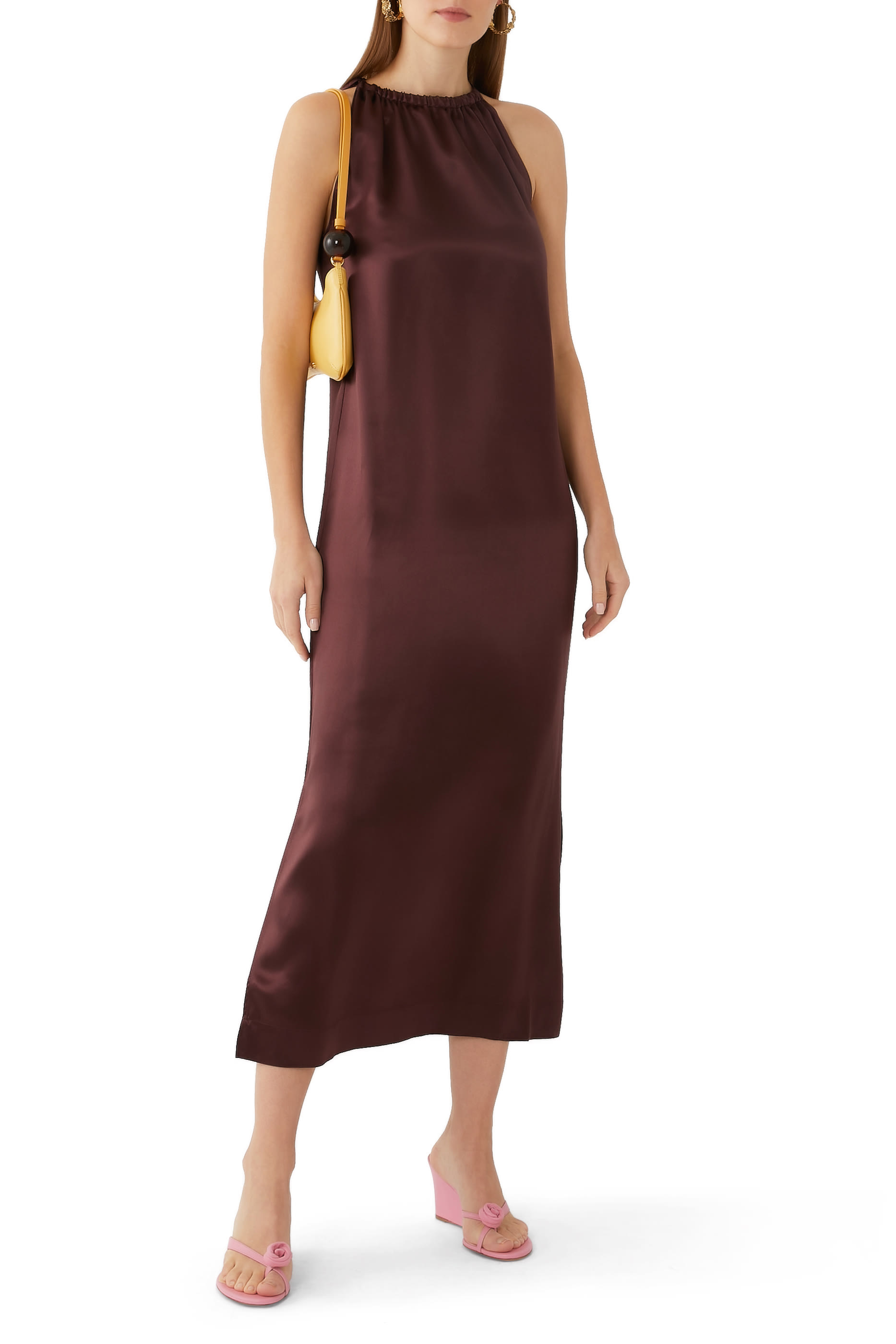 Flower Embellishment 75 Leather Wedge Sandals