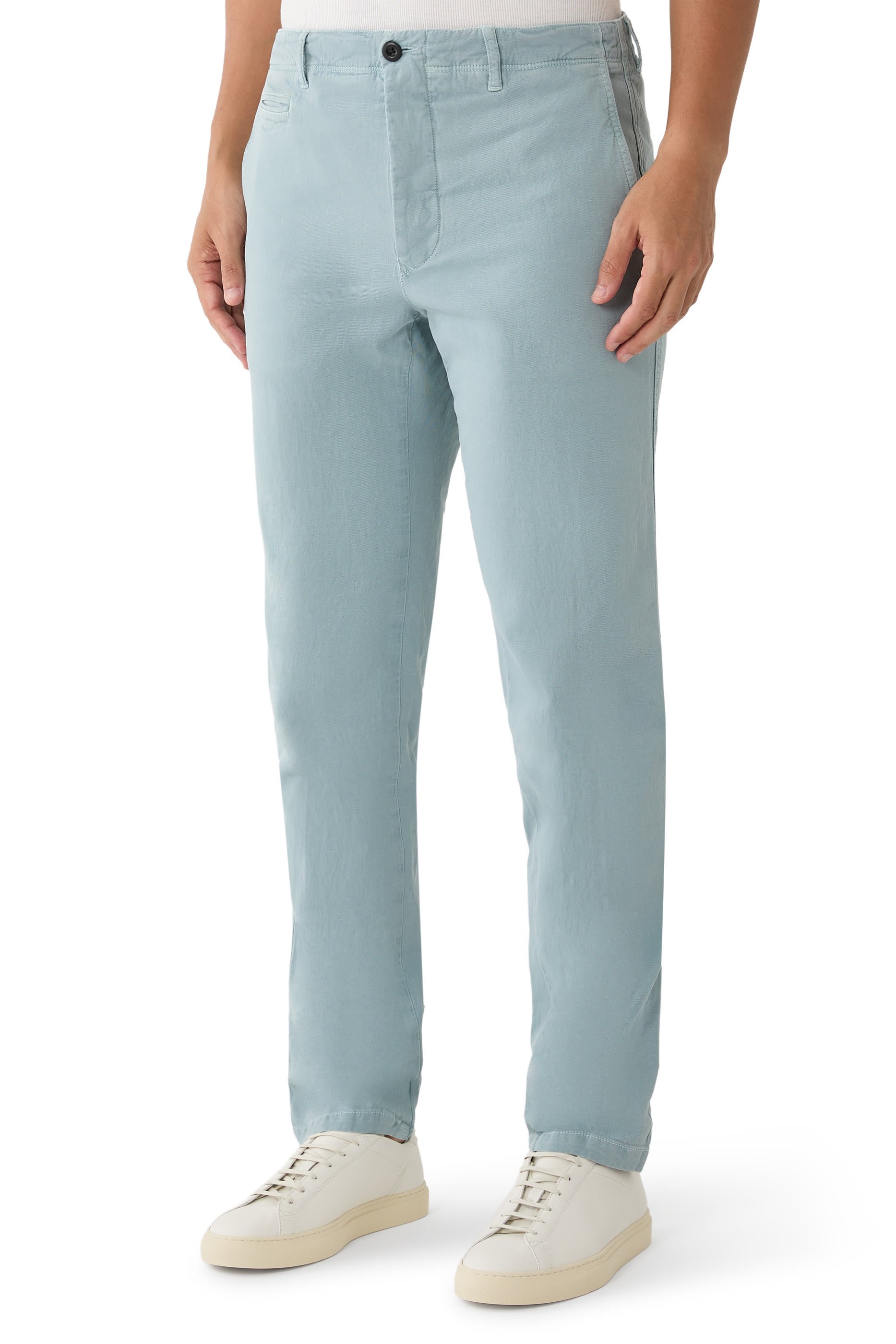 Slim Fit Organic Cotton Trousers