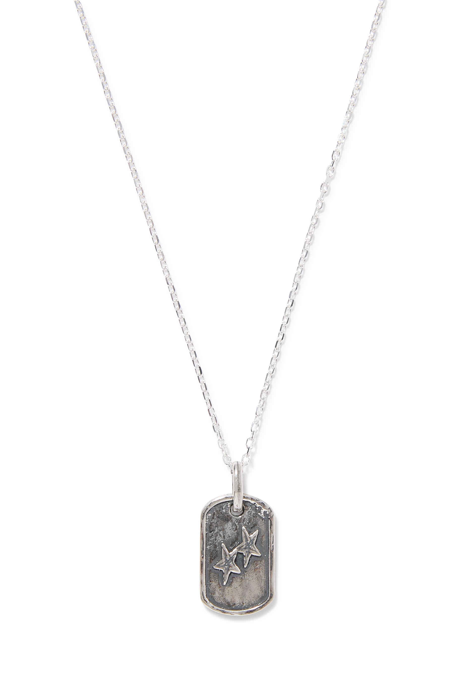 Dog Tag Necklace, 925 Sterling Silver