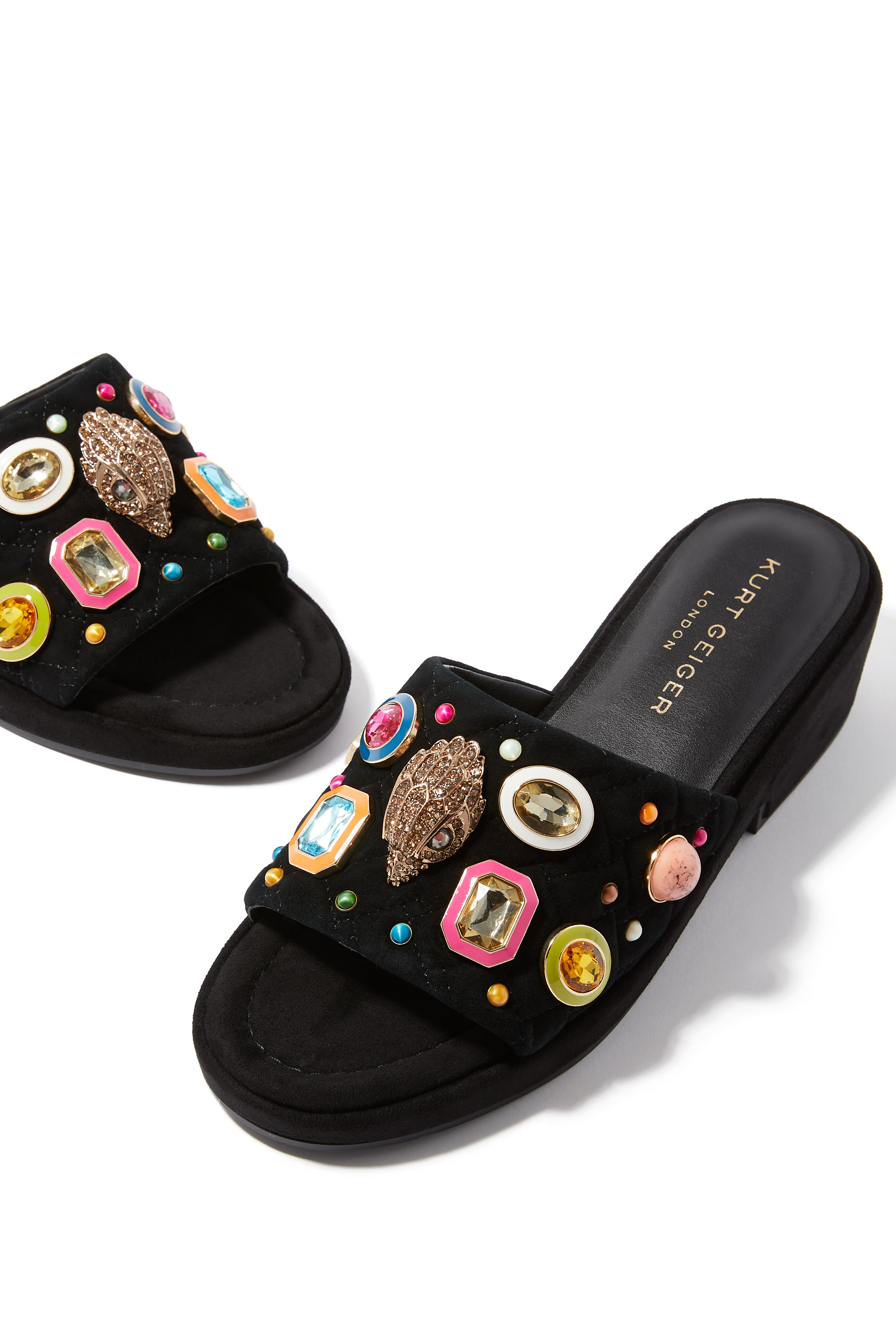 Multi Gem 50 Flatform Sandals