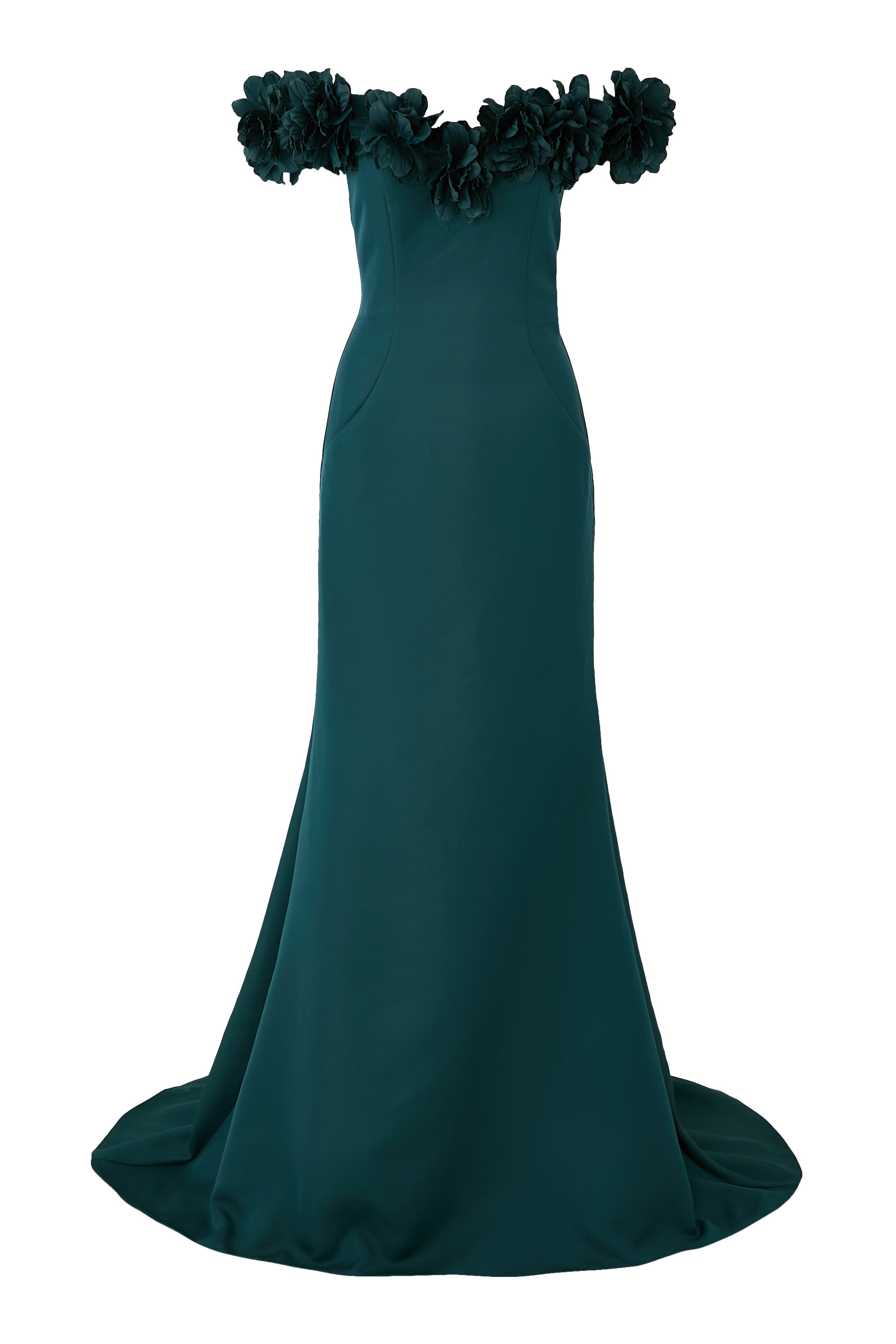 Off-Shoulder Embellished Mermaid Dress