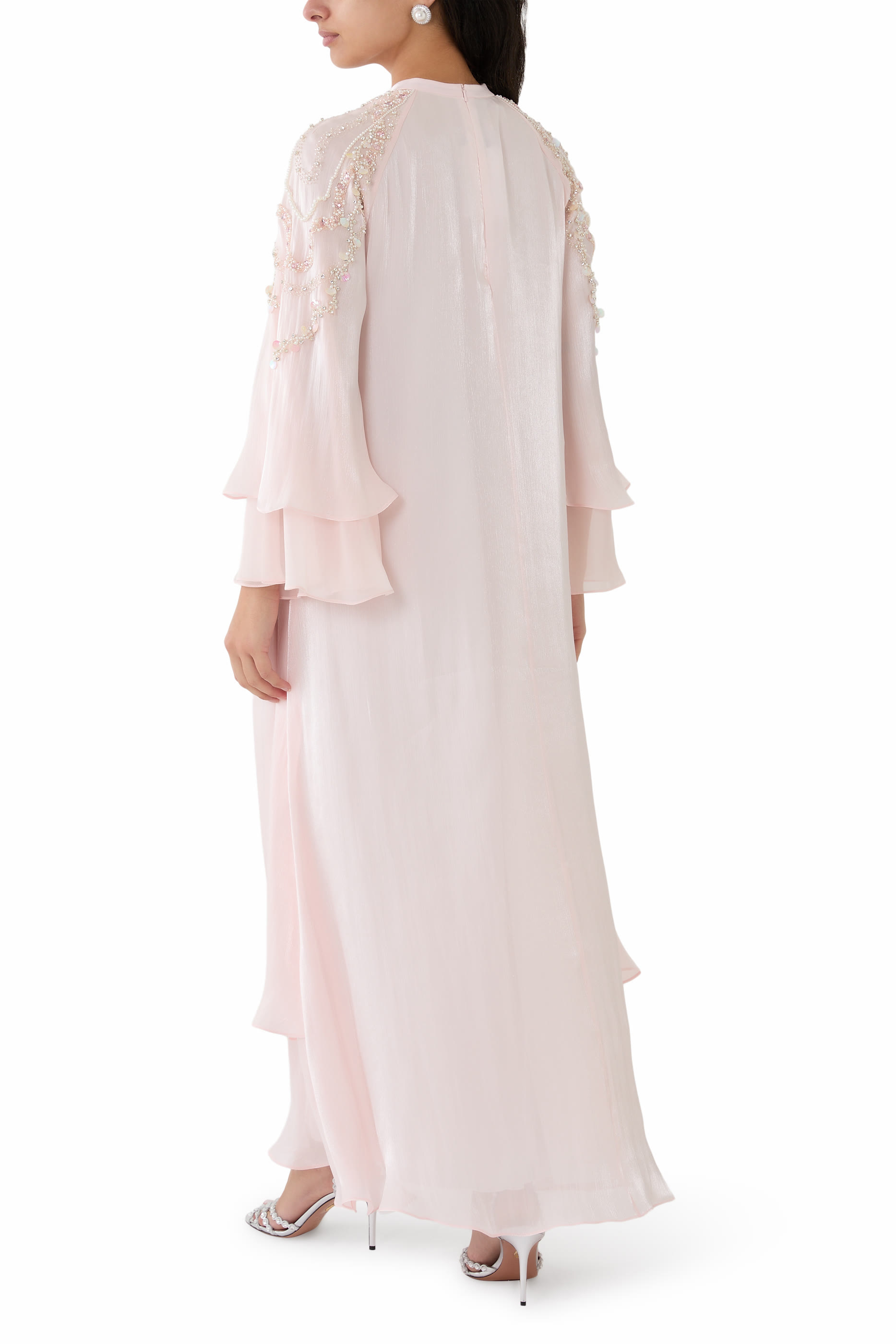 High Neck Embellished Kaftan