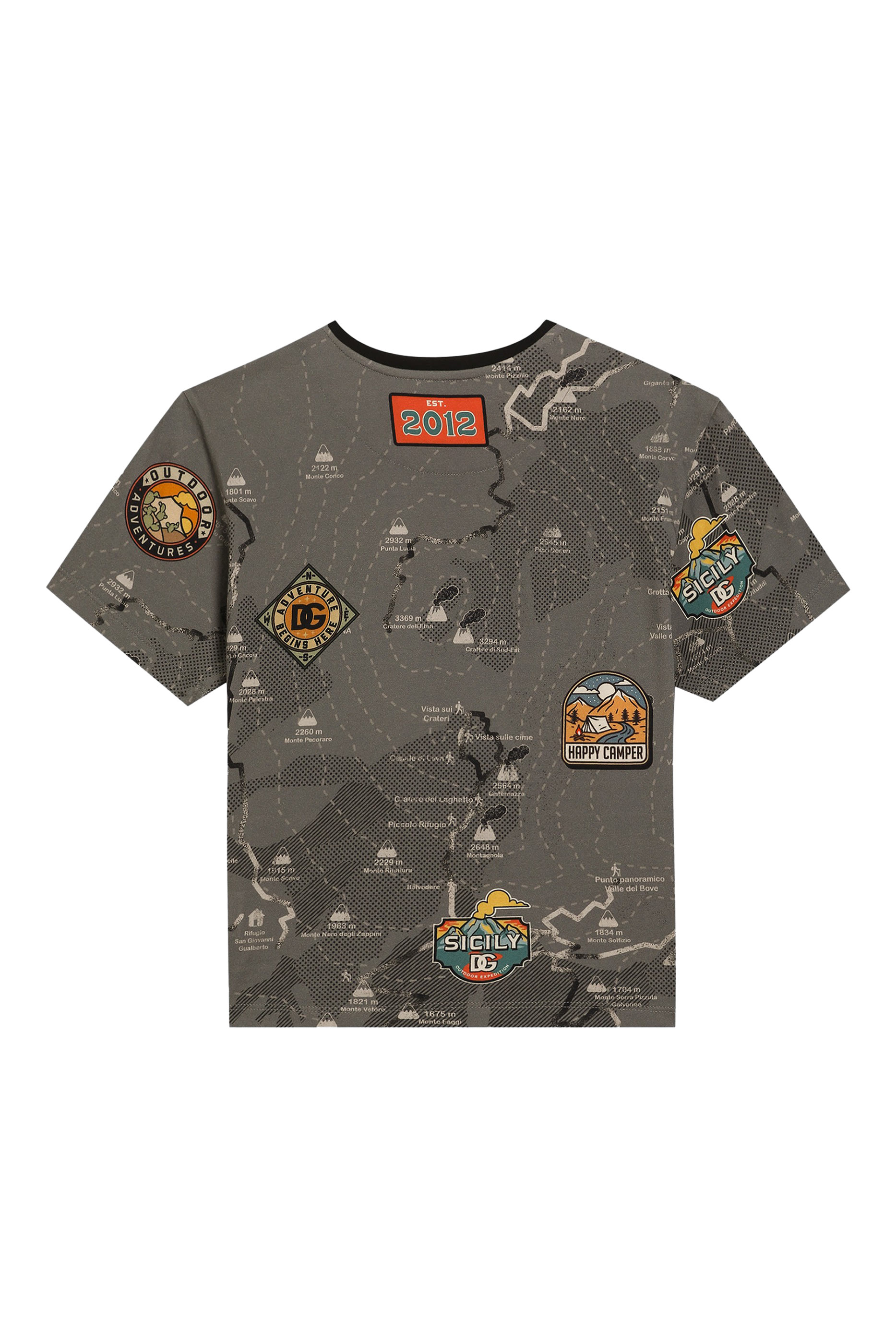 Kids Map-Print T-Shirt