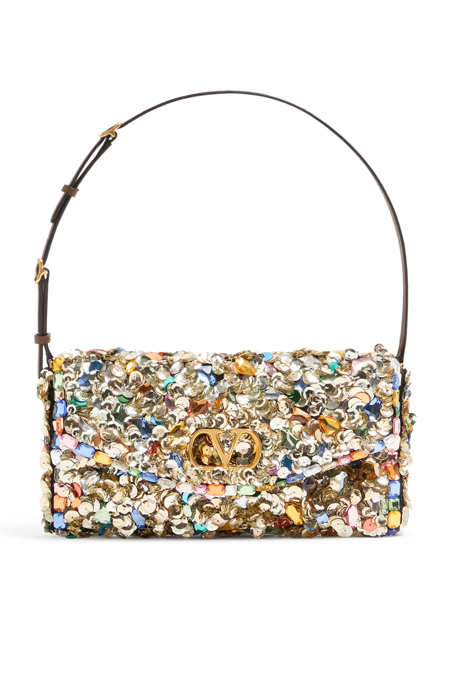 DeVain Embroidered Small Shoulder Bag