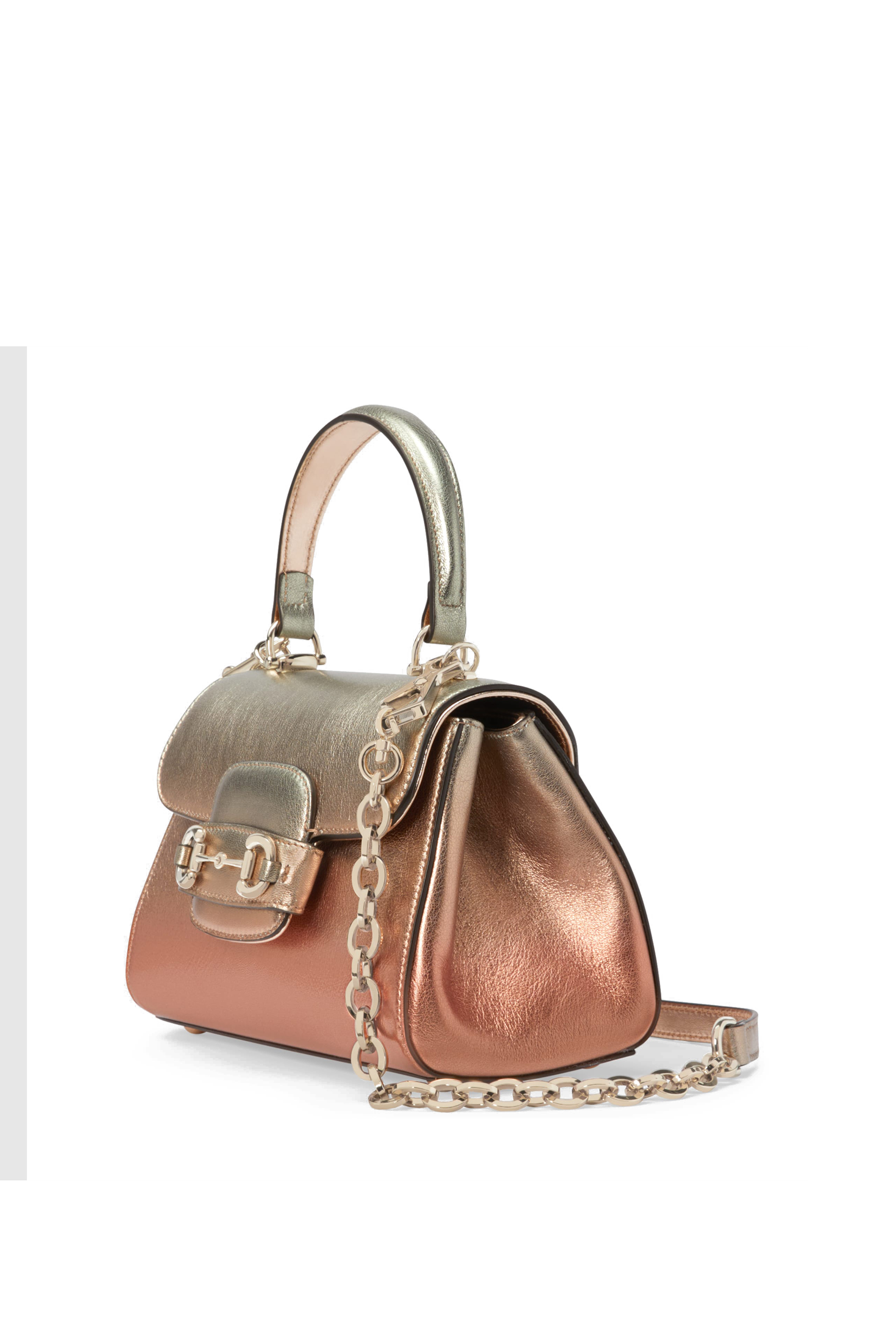 Horsebit Top Handle Bag