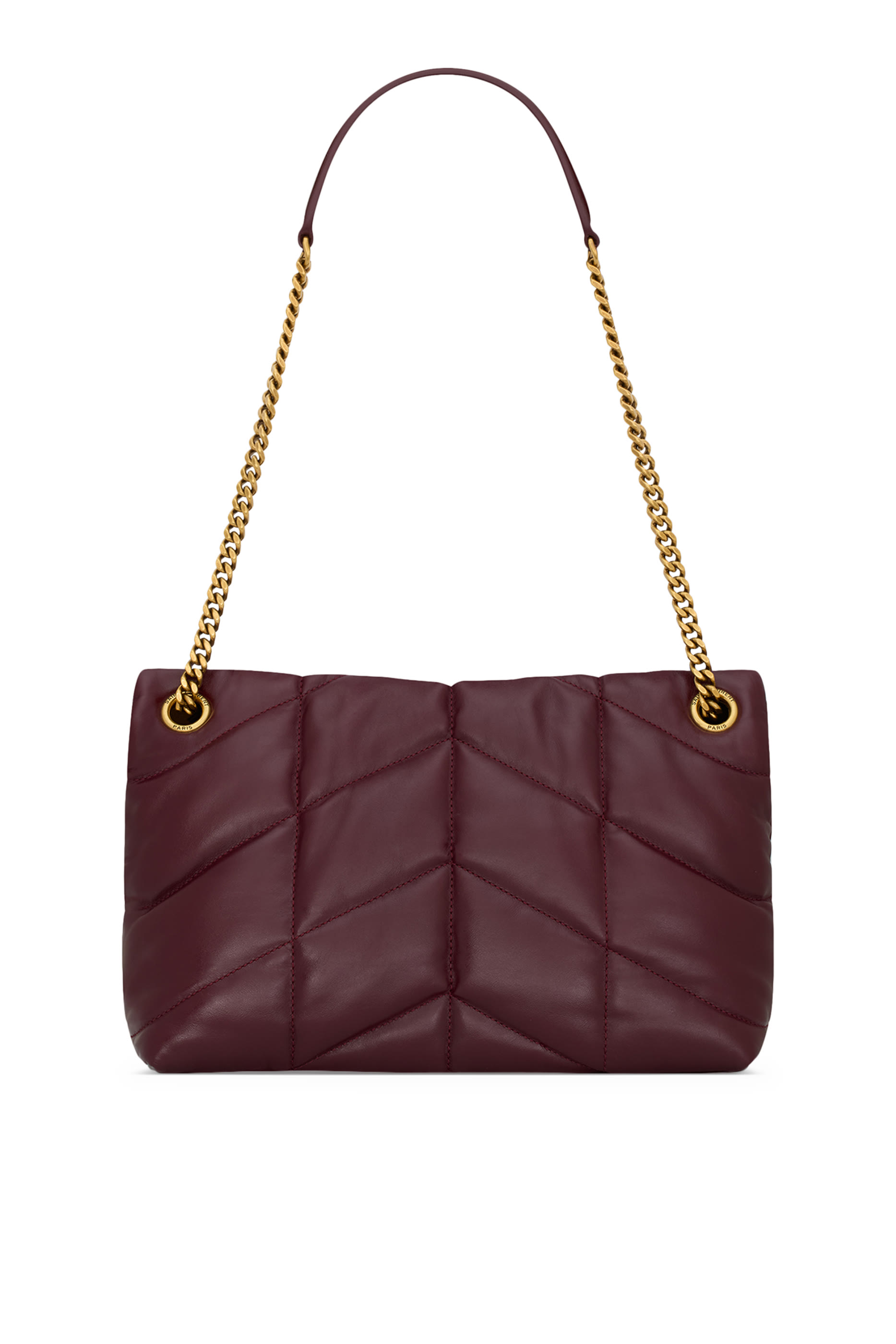 Puffer Small Shoulder Bag in Shiny Leather