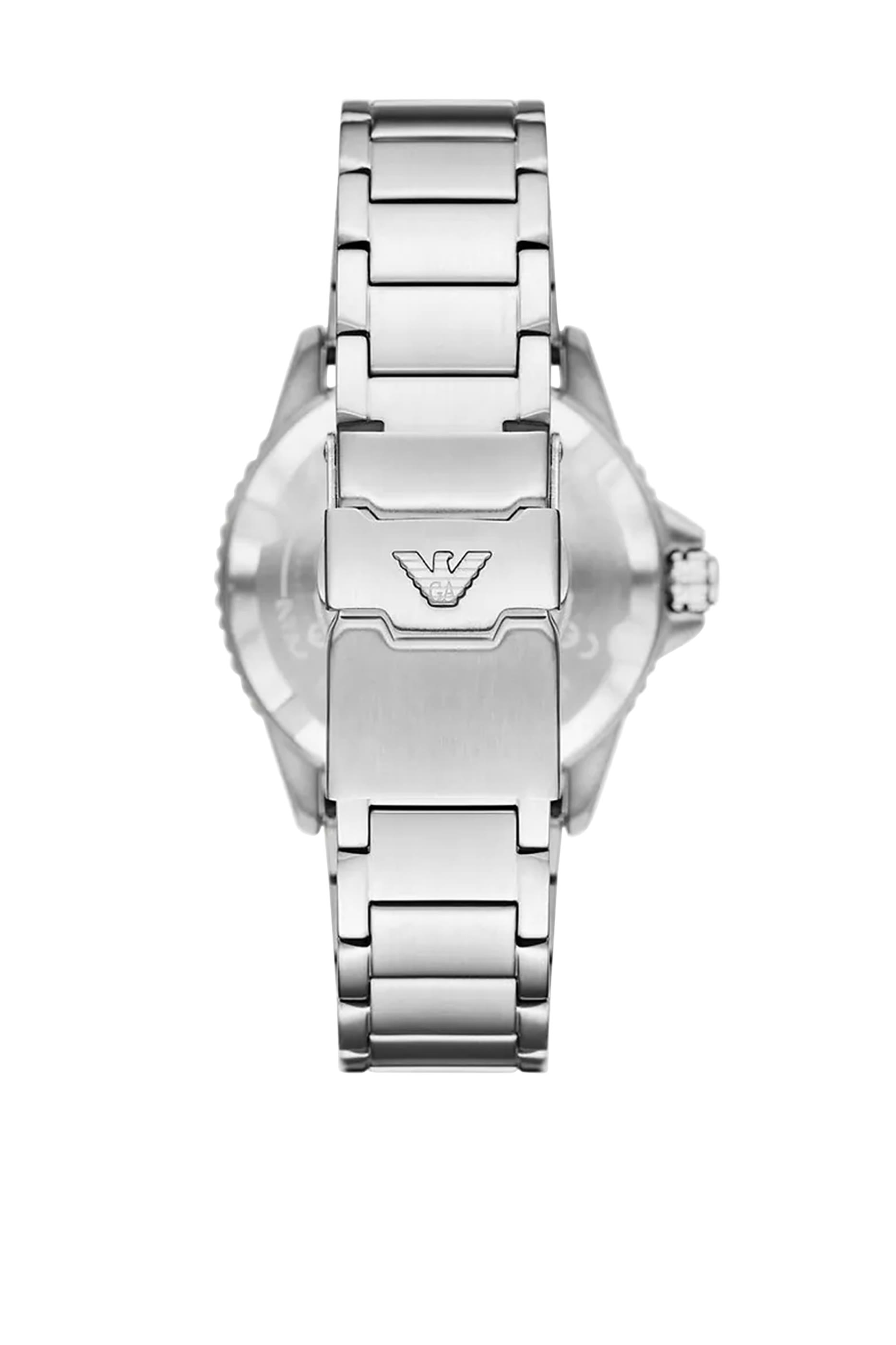  World Explorer Solar-Powered Three-Hand Stainless Steel Watch 