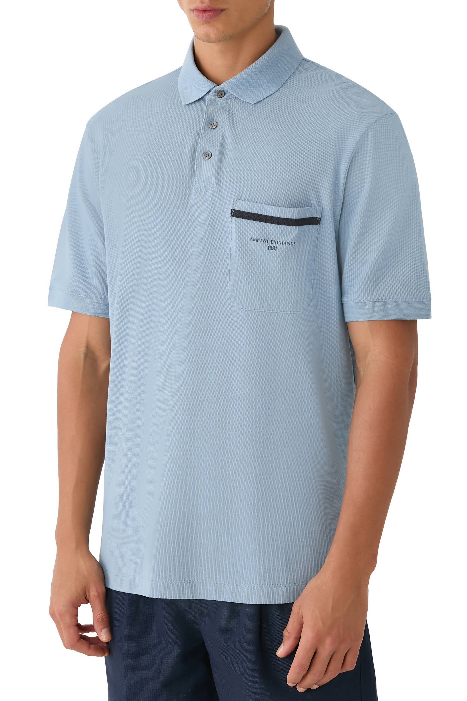Marina Logo Side Pocket Polo Shirt