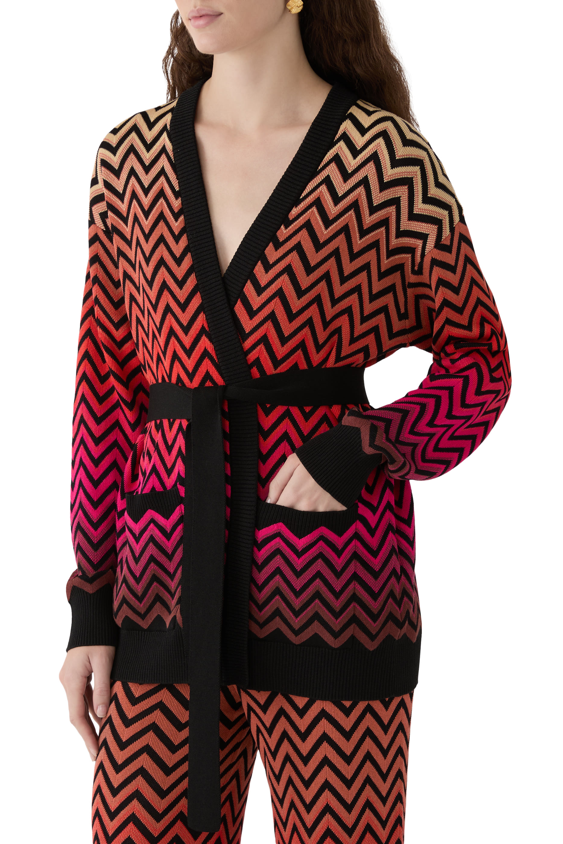 Degrad&eacute; Chevron Cardigan