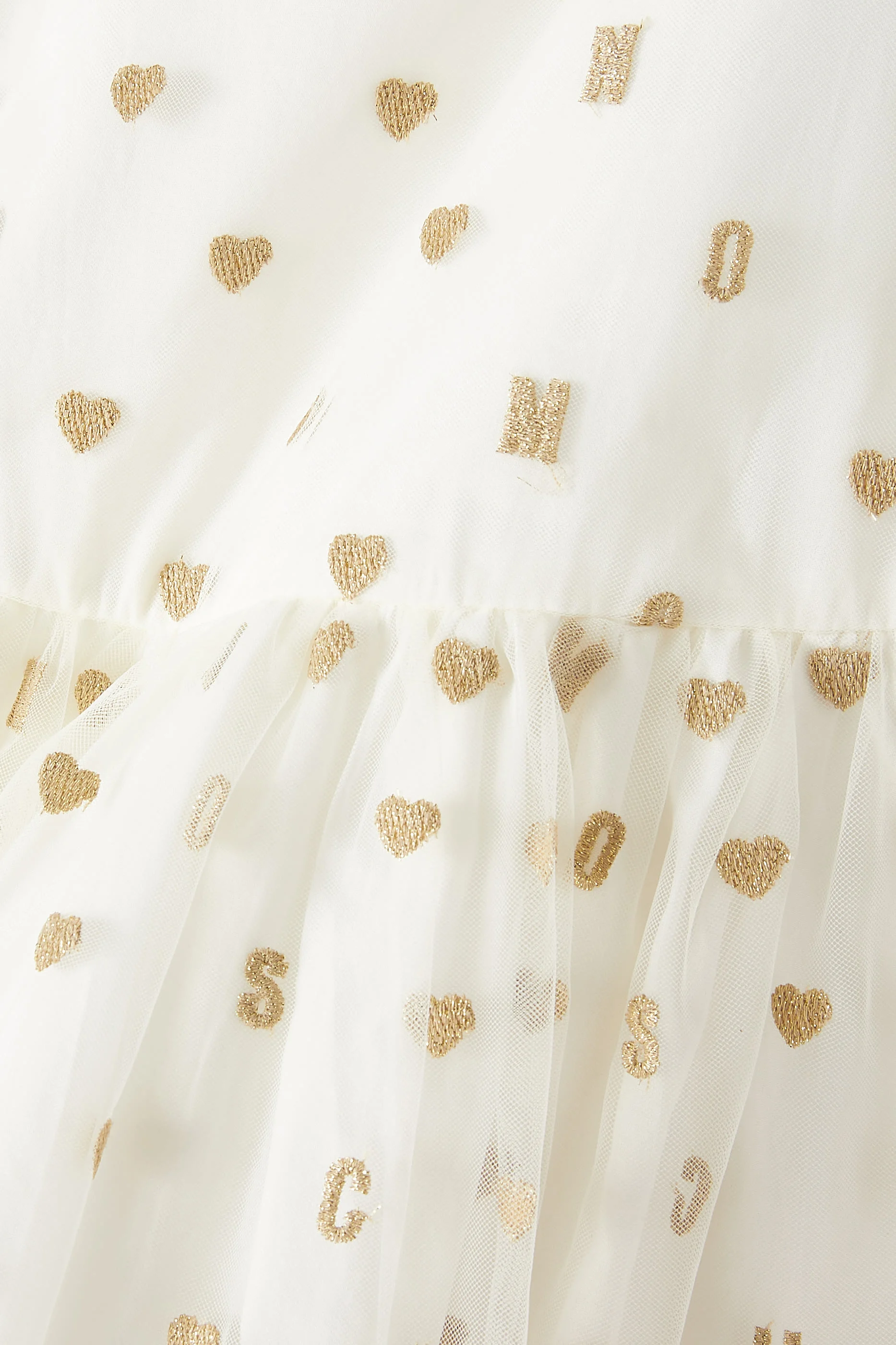 Kids Logo and Hearts Tulle Dress
