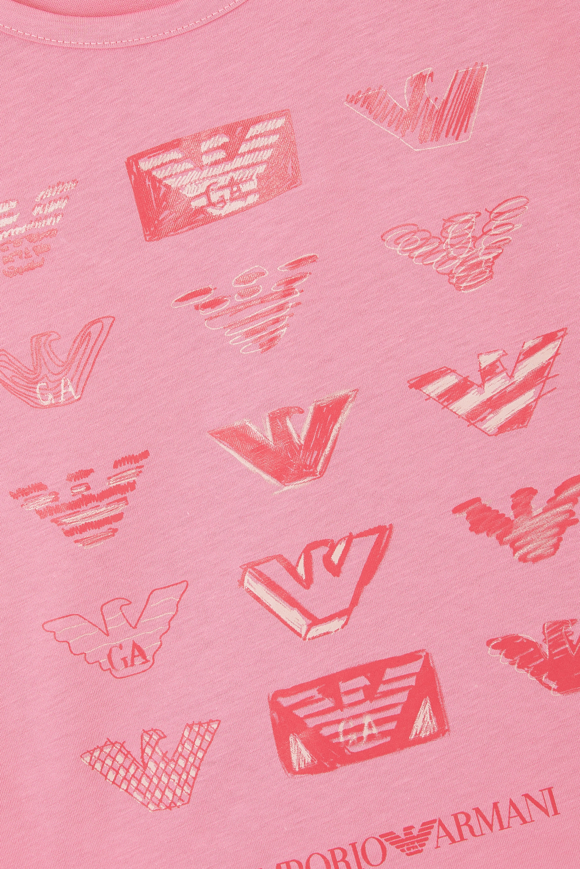 Kids Logo Print T-Shirts, Set of 2