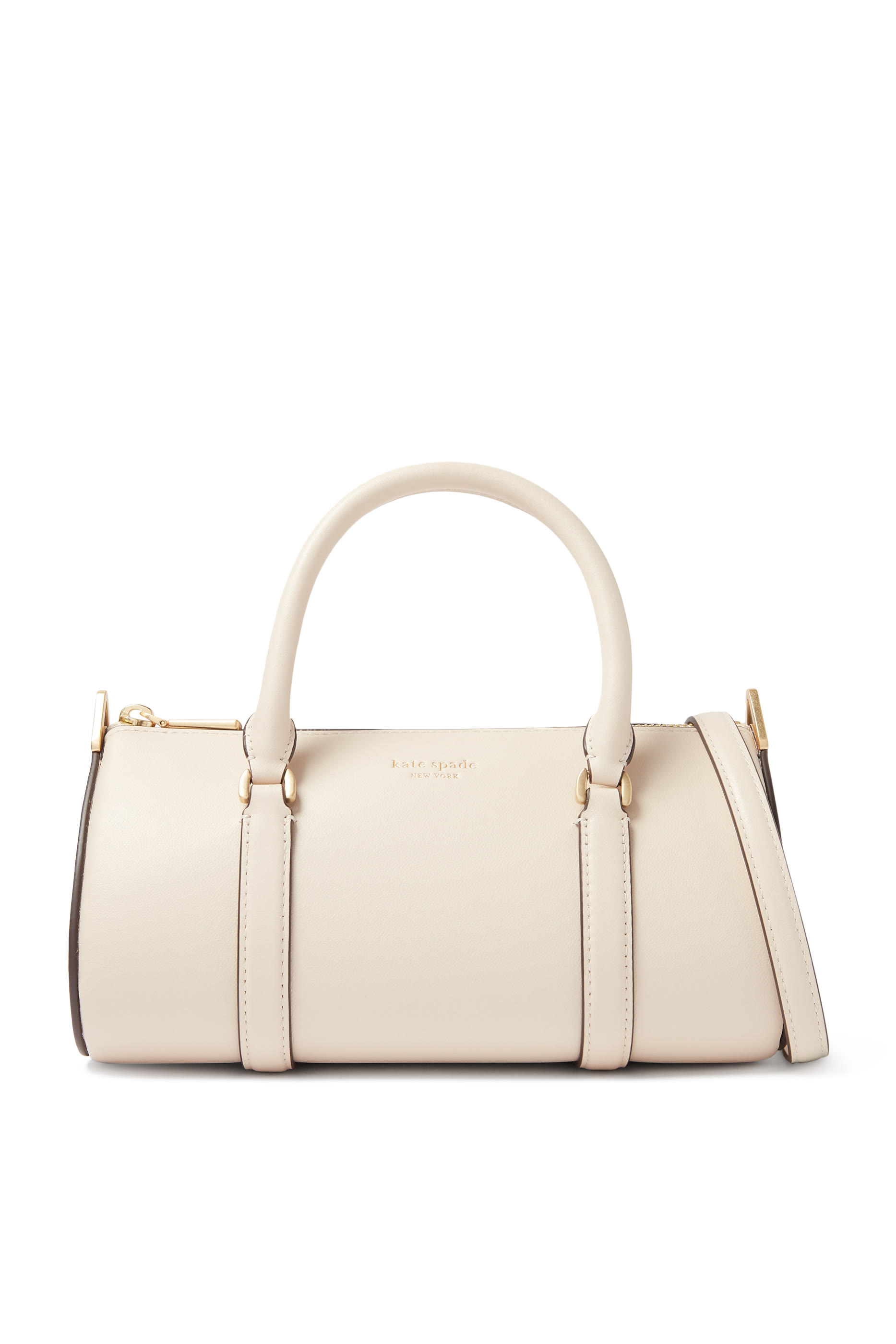 Leather Duffle Crossbody Bag