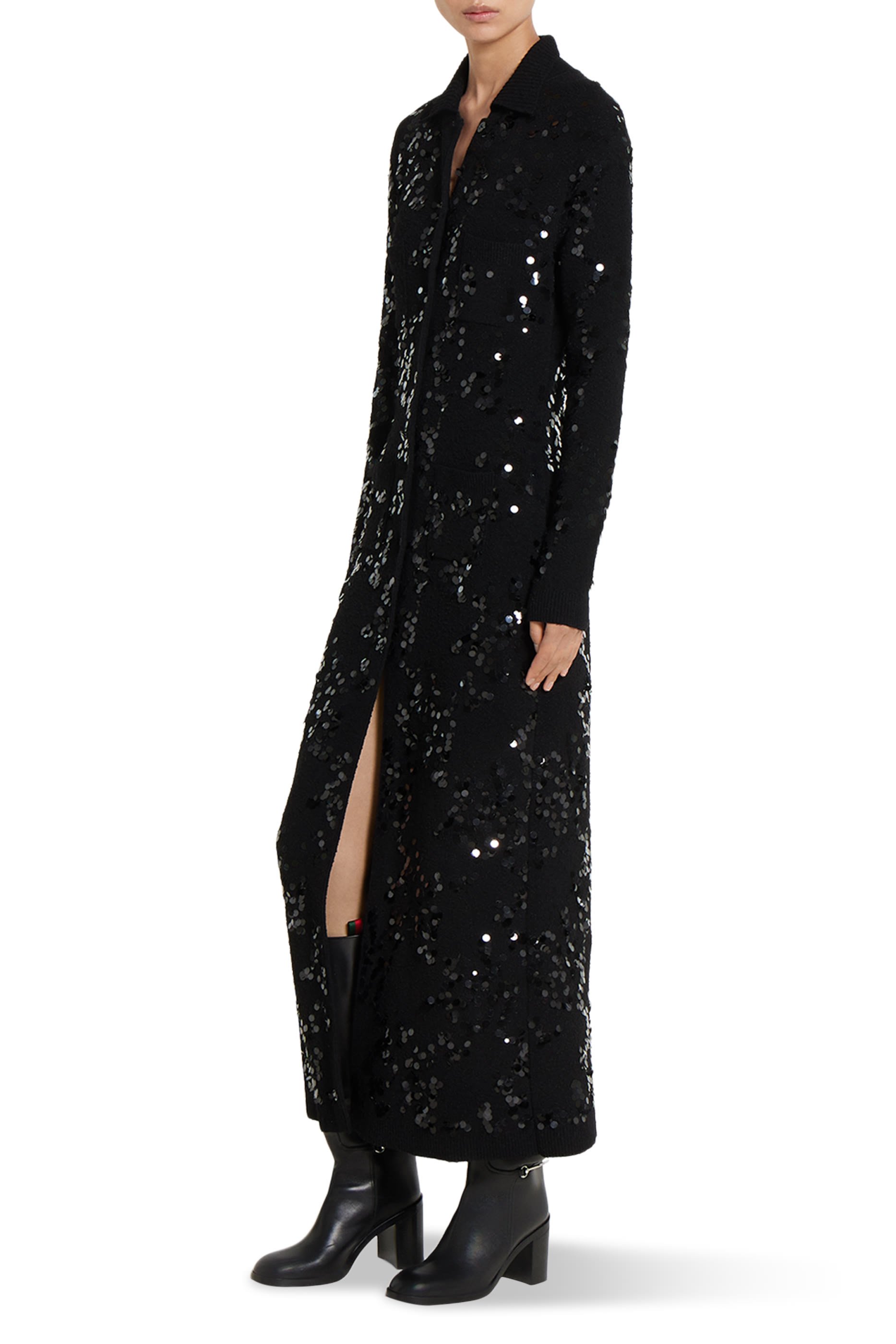  Tweed Blend Polo Dress 