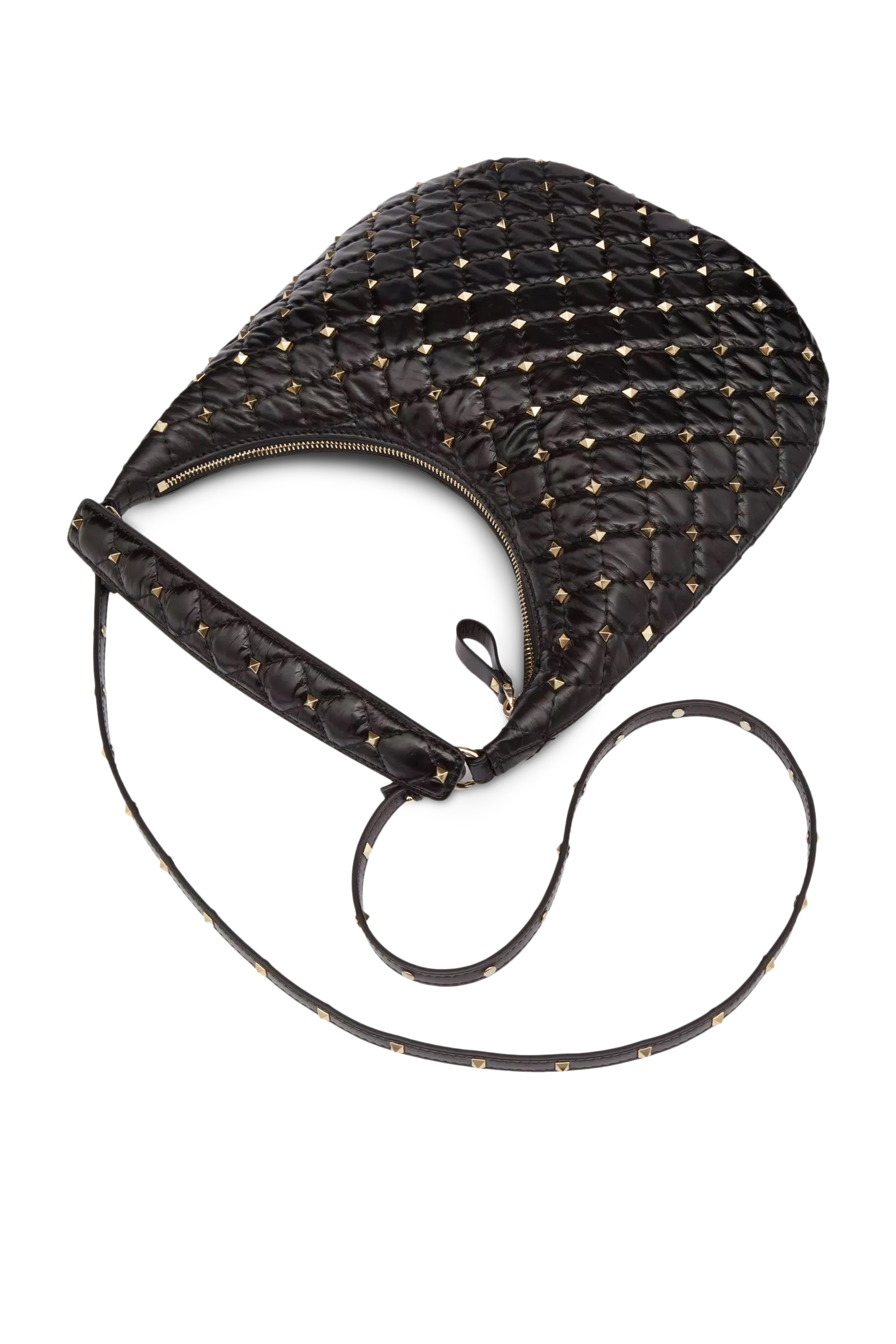 Rockstud Spike Small Hobo Bag
