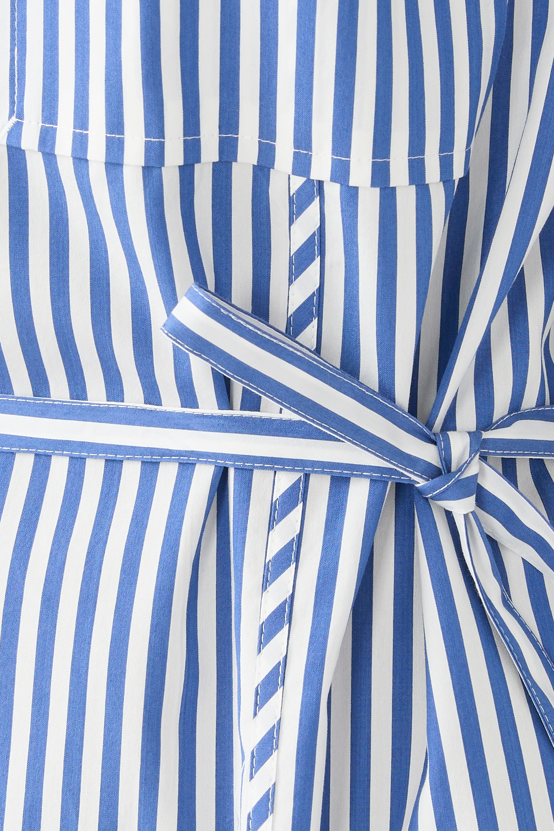 Stripe Shirt with Cascade Sleeves