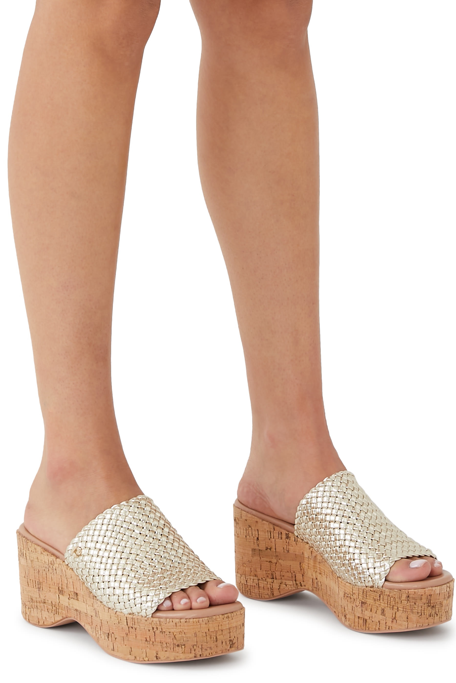 Krypton 85 Weave Wedge Sandals