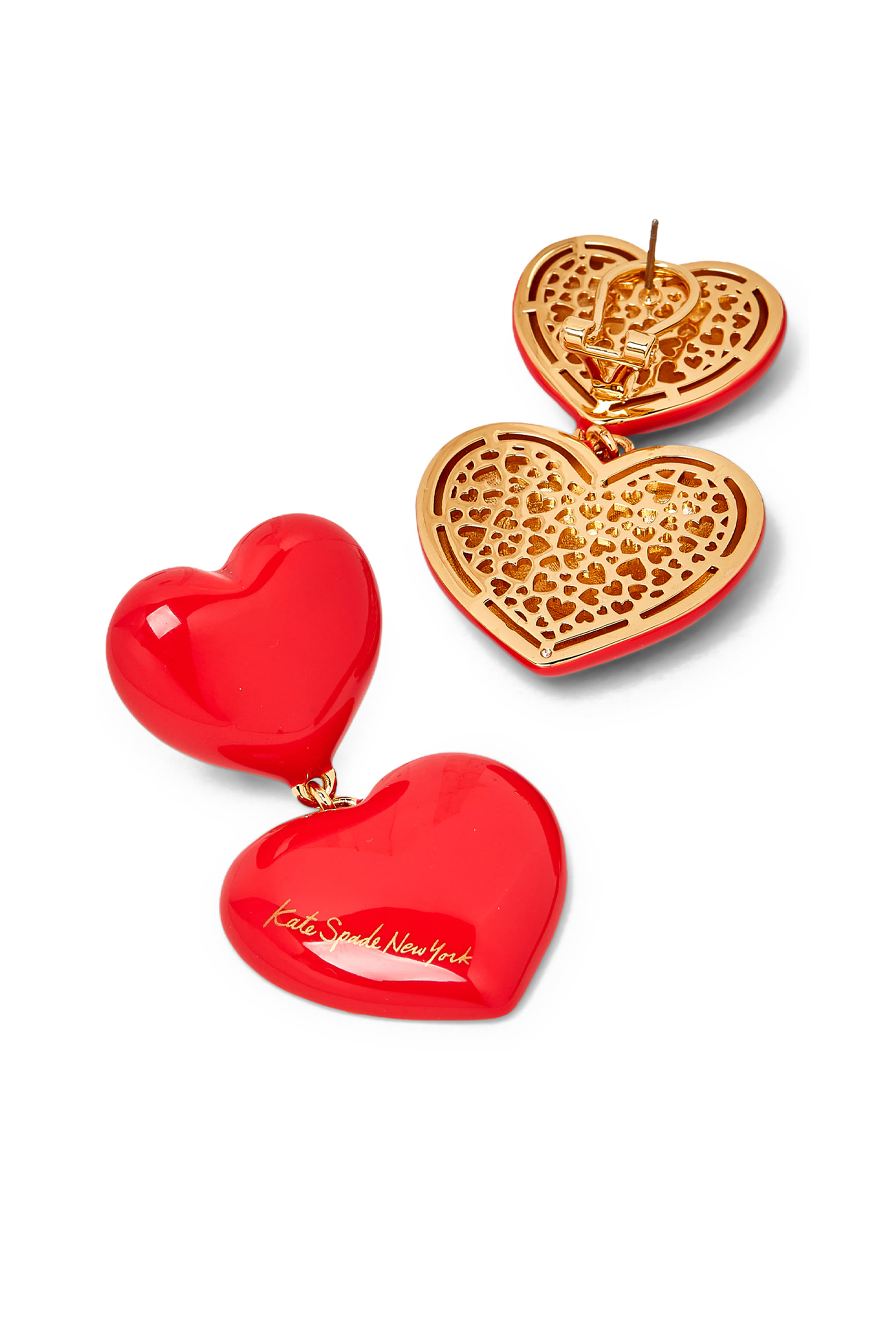 Heart You Double Drop Earrings