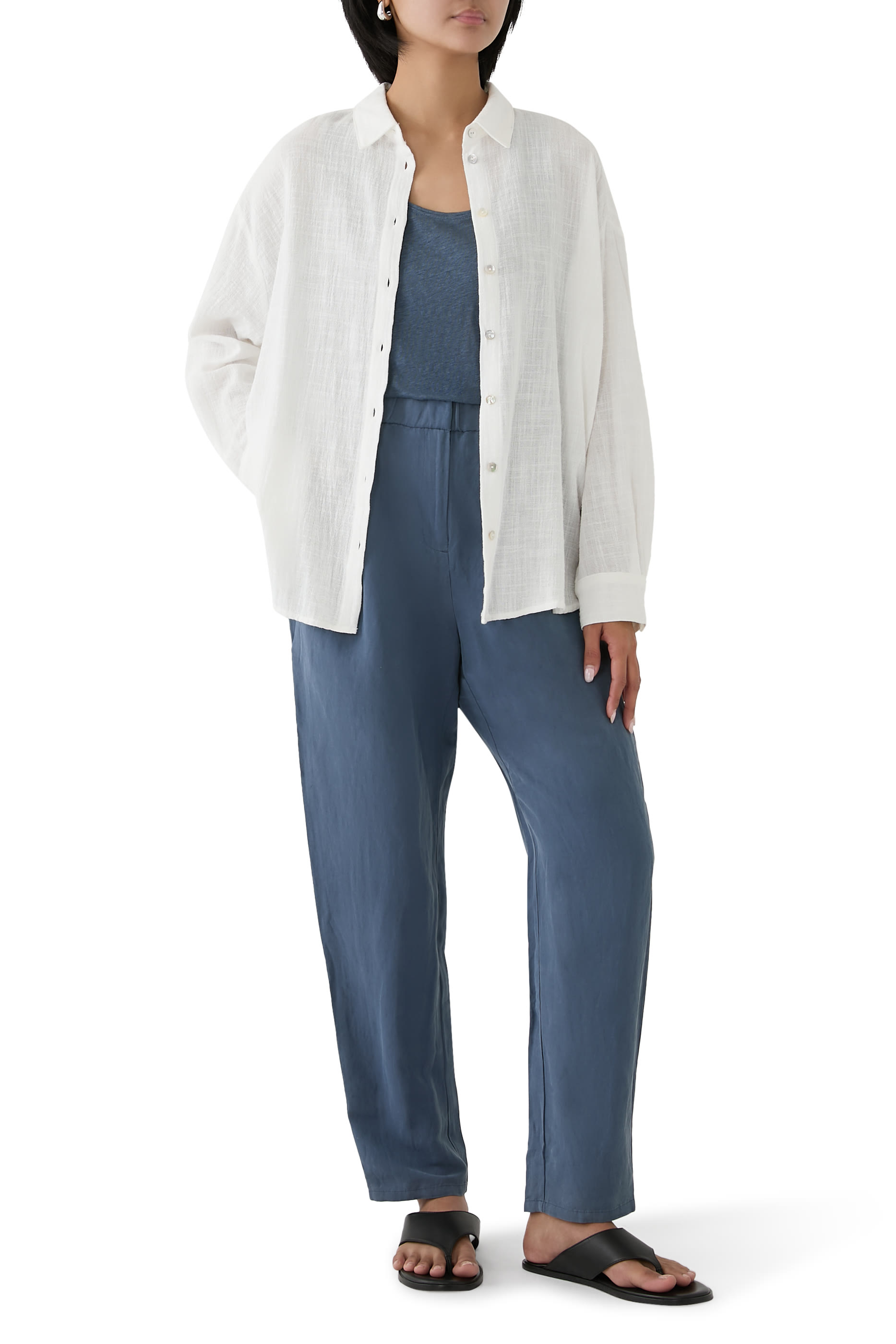 Organic Linen Jersey Scoop Neck Tank