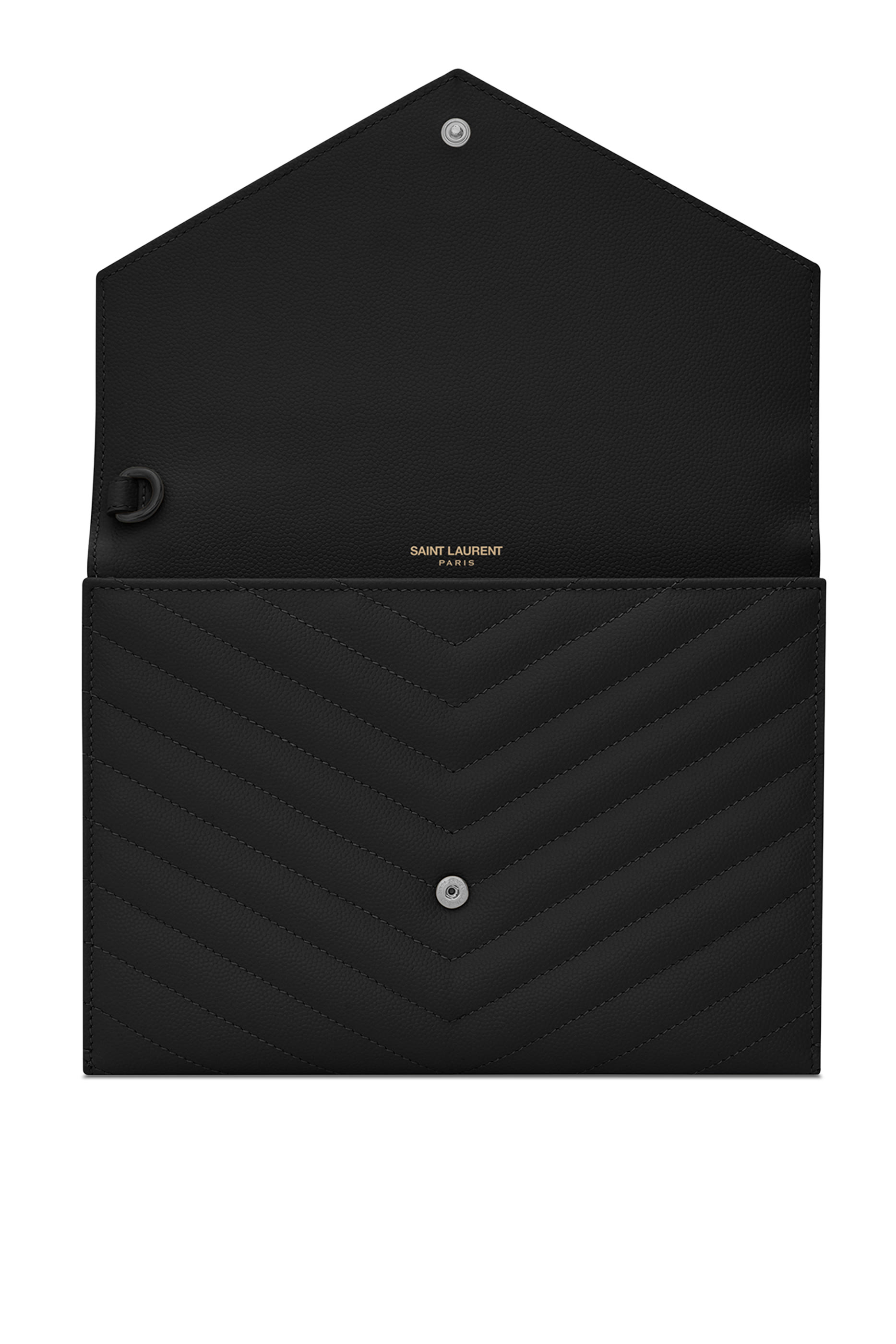 Cassandre Matelass&eacute; Flap Pouch in Grain De Poudre Leather
