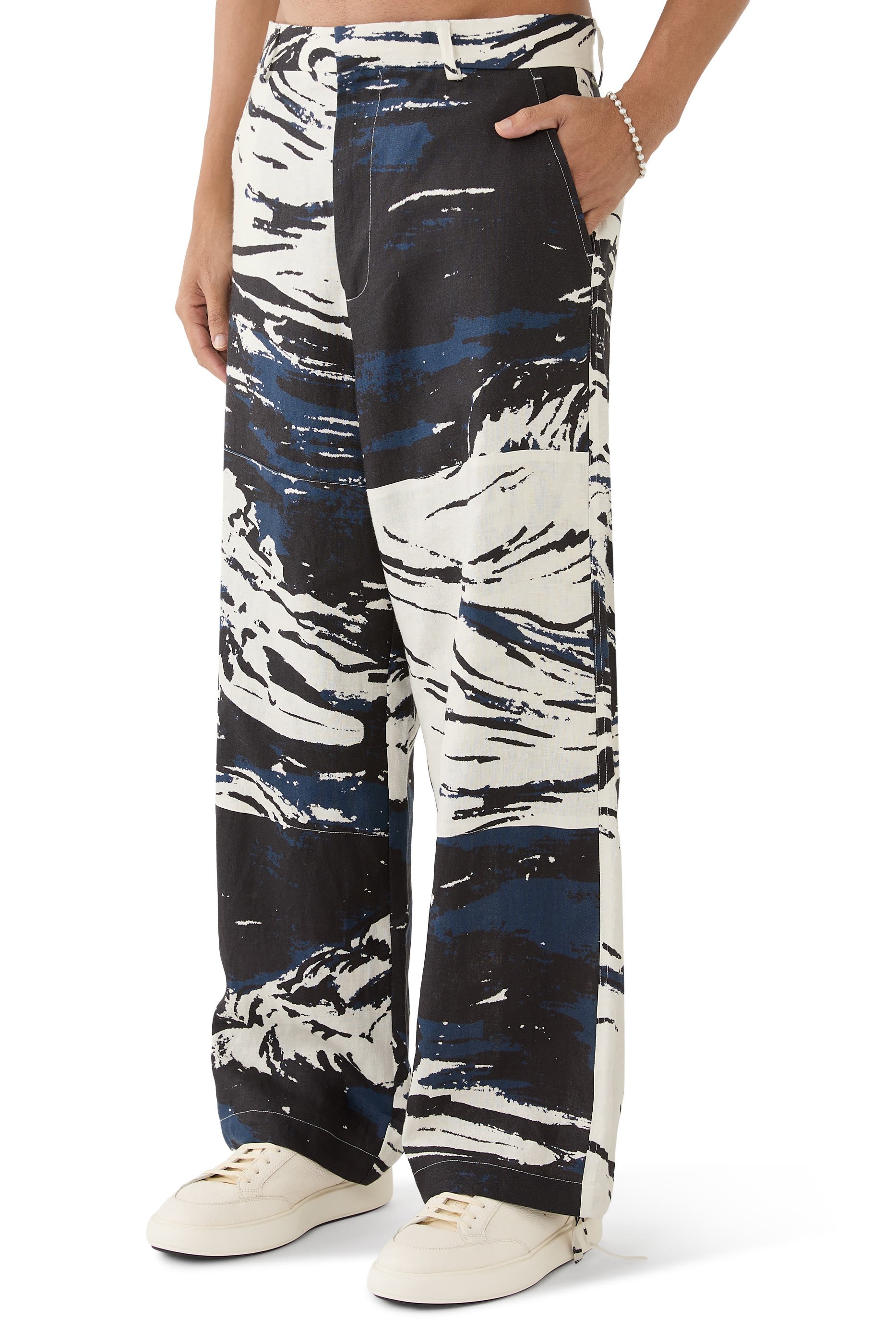 Painted Surf Patch Trousers