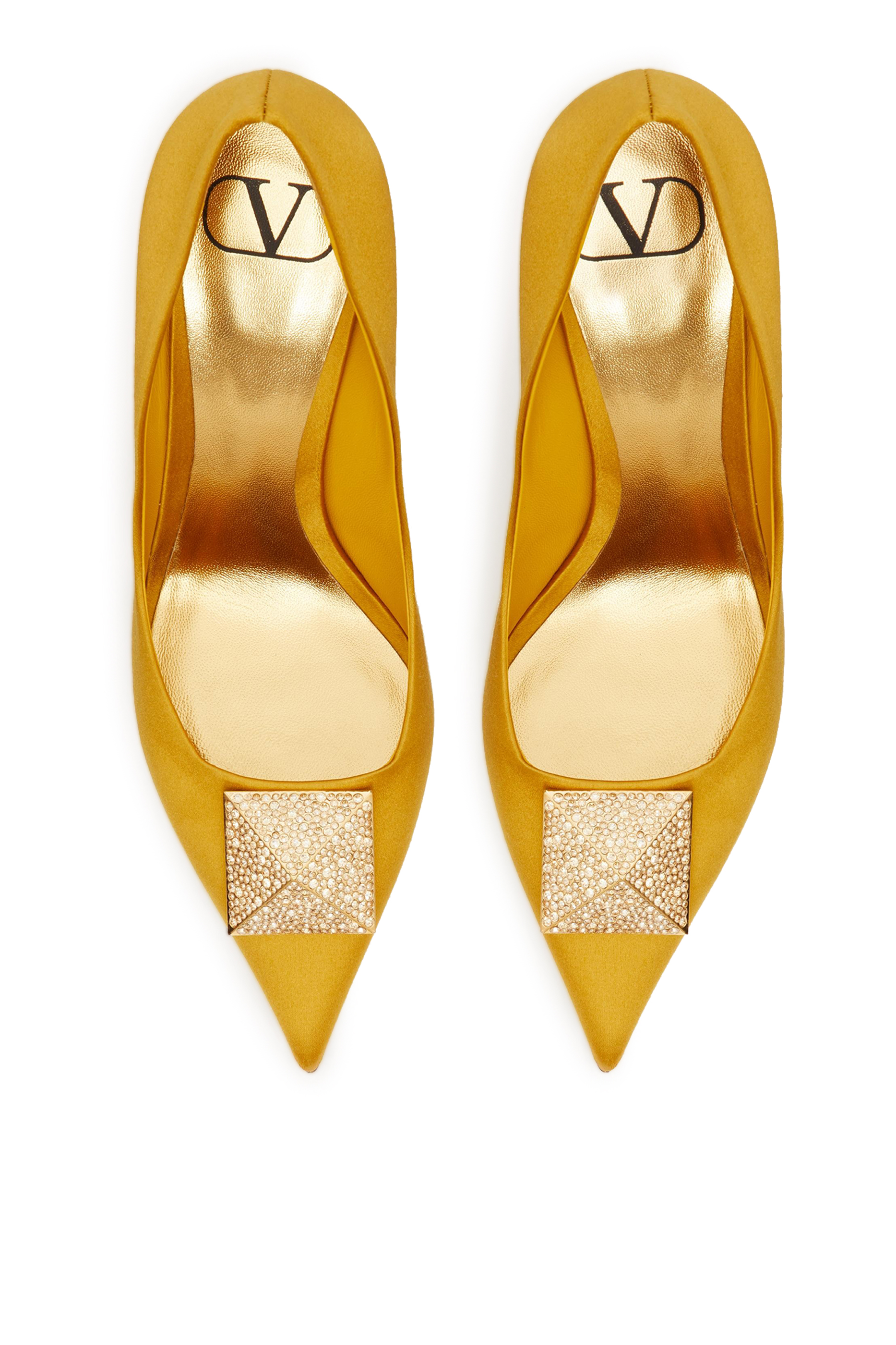  One Stud 100 Satin Pumps