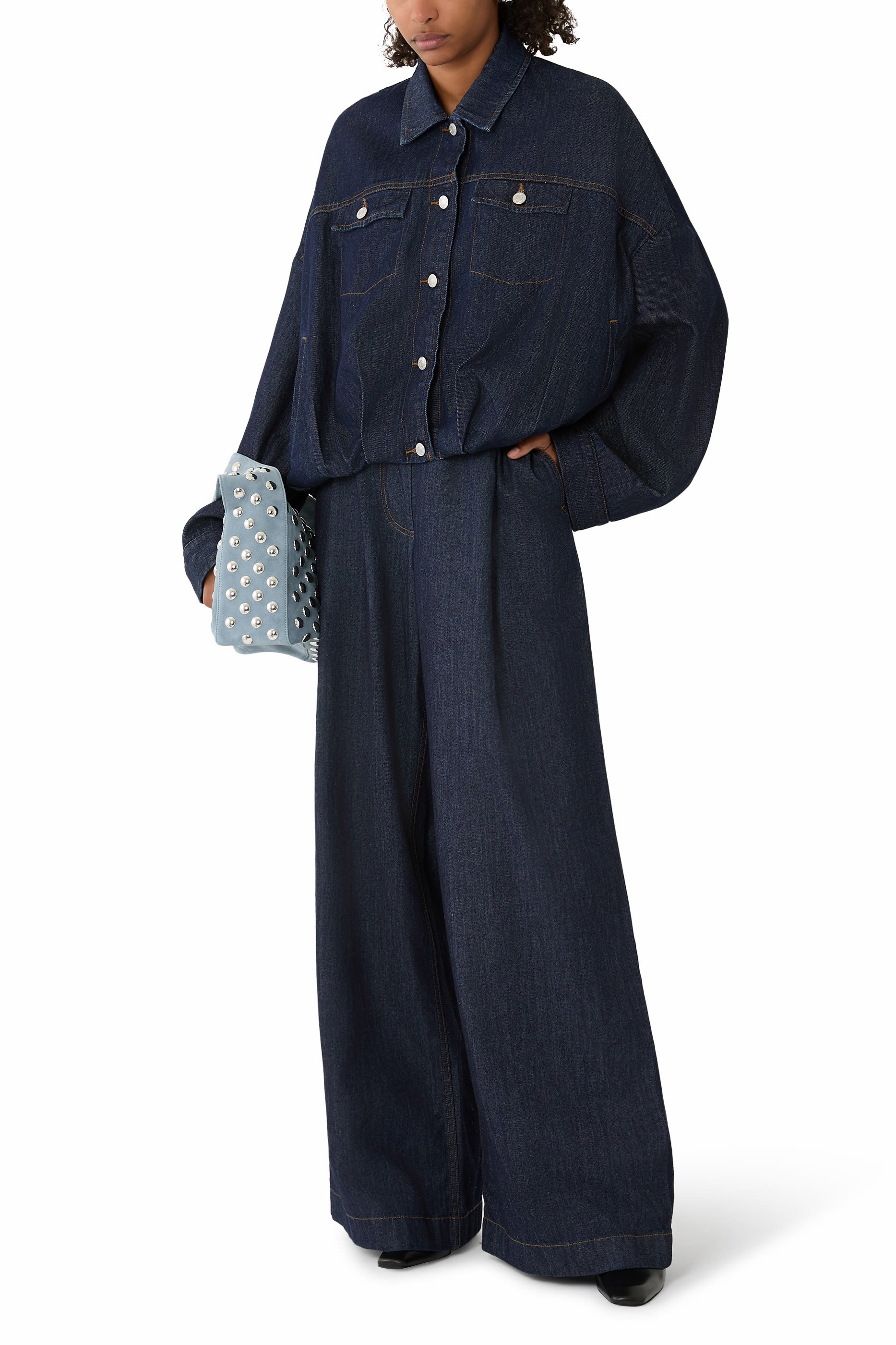 Button-Up Denim Jacket