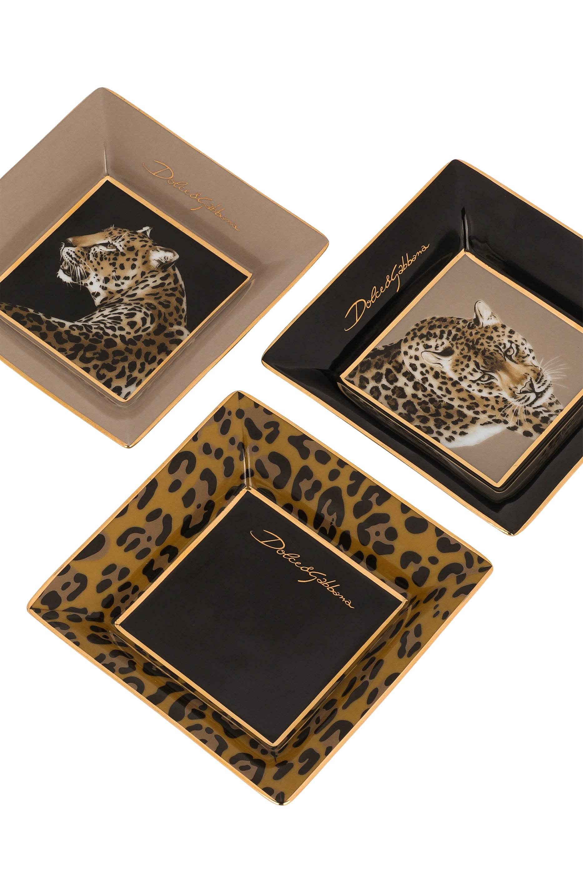 Leopardo Trinket Trays - Set of 3