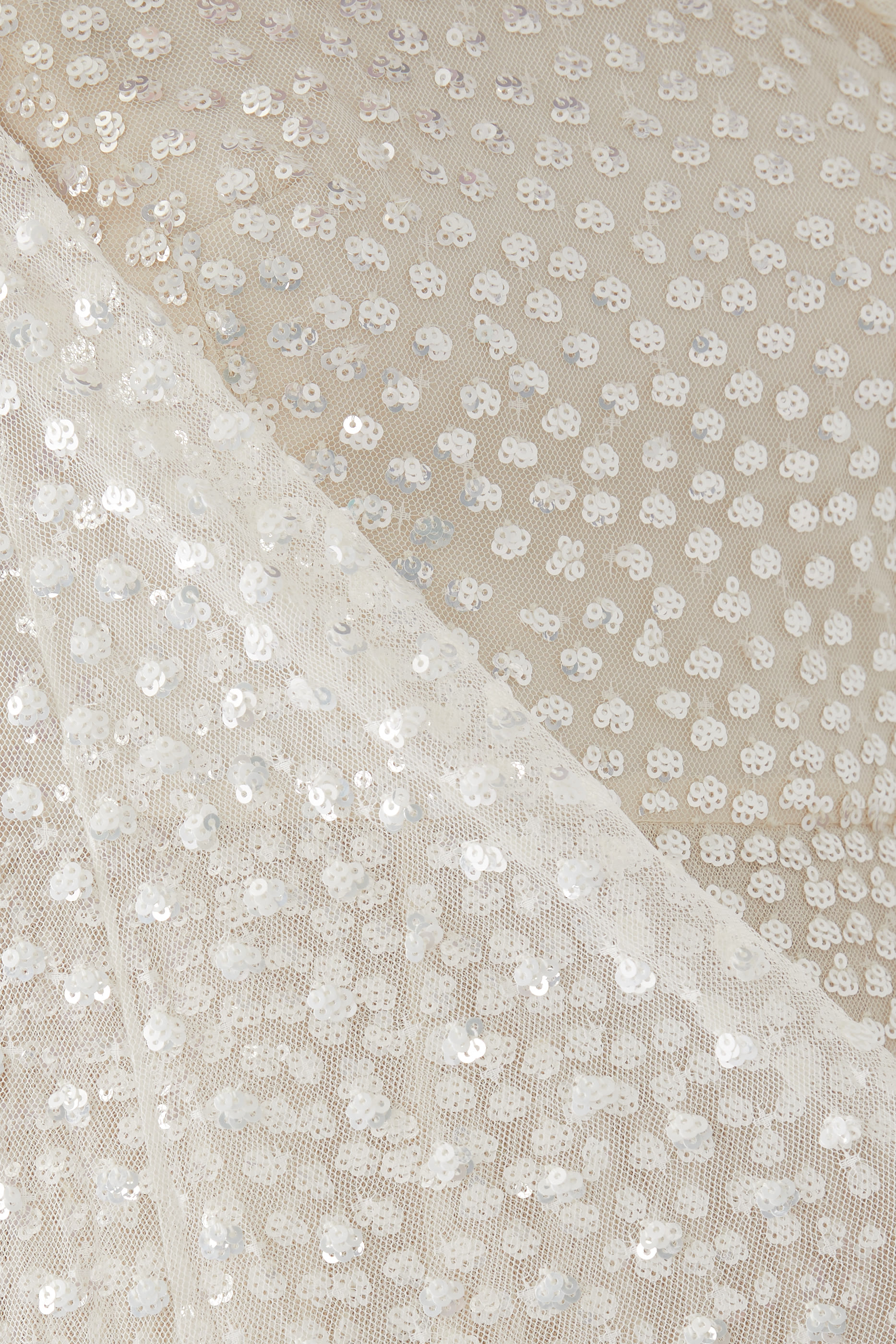 Scatter Dot One-Shoulder Ankle Gown