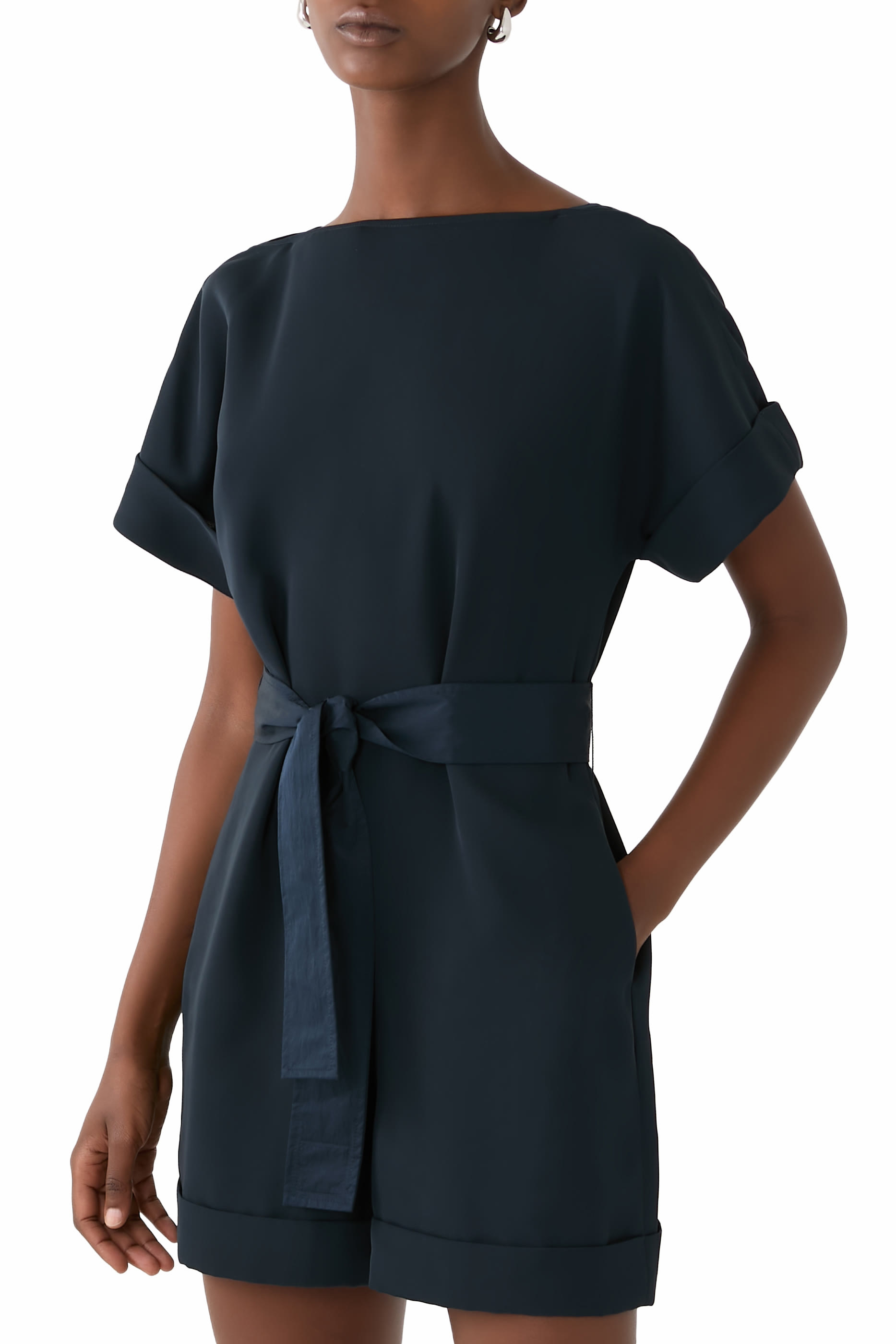 Logo Belted Jumpsuit