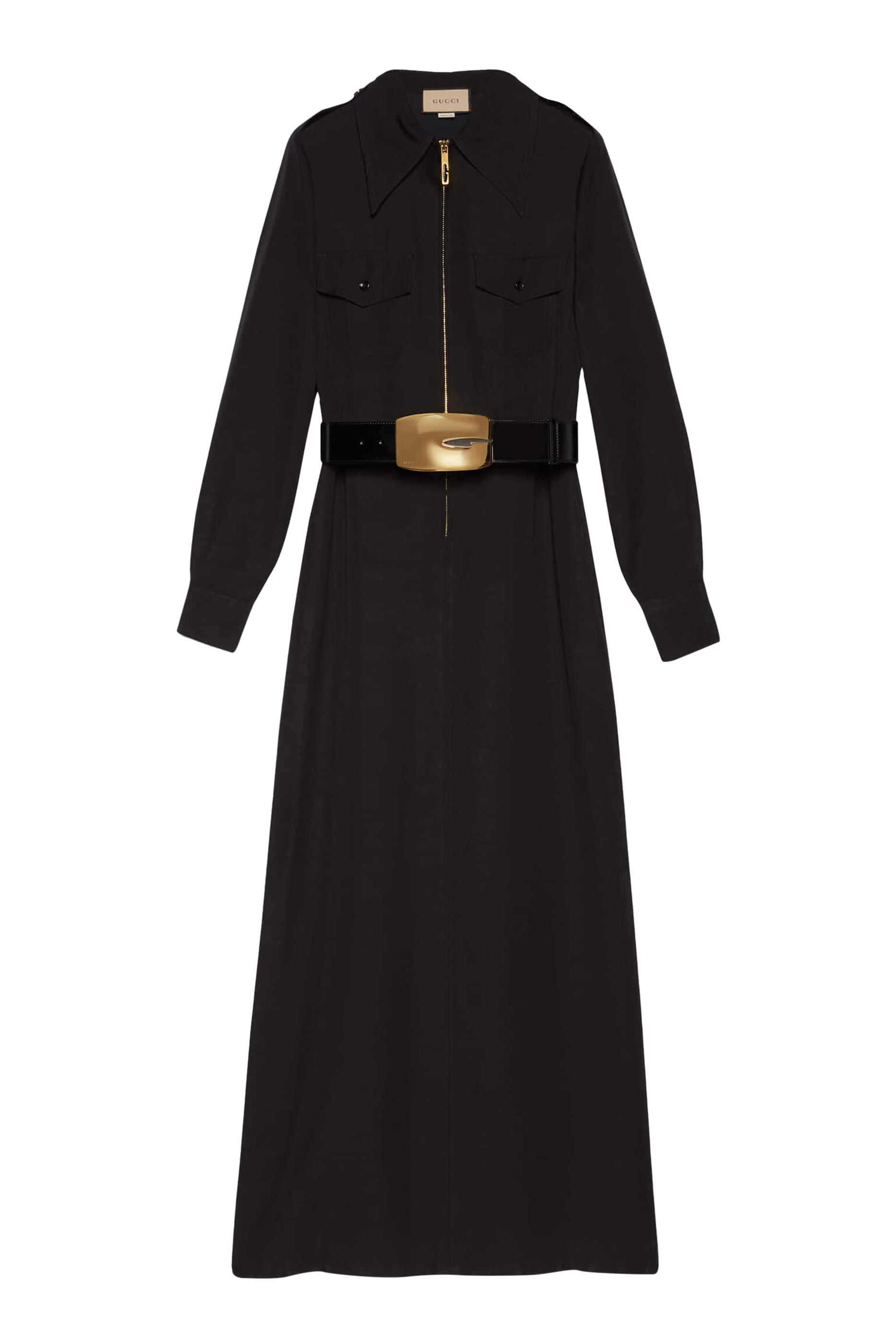 Viscose Silk Maxi Dress With Belt