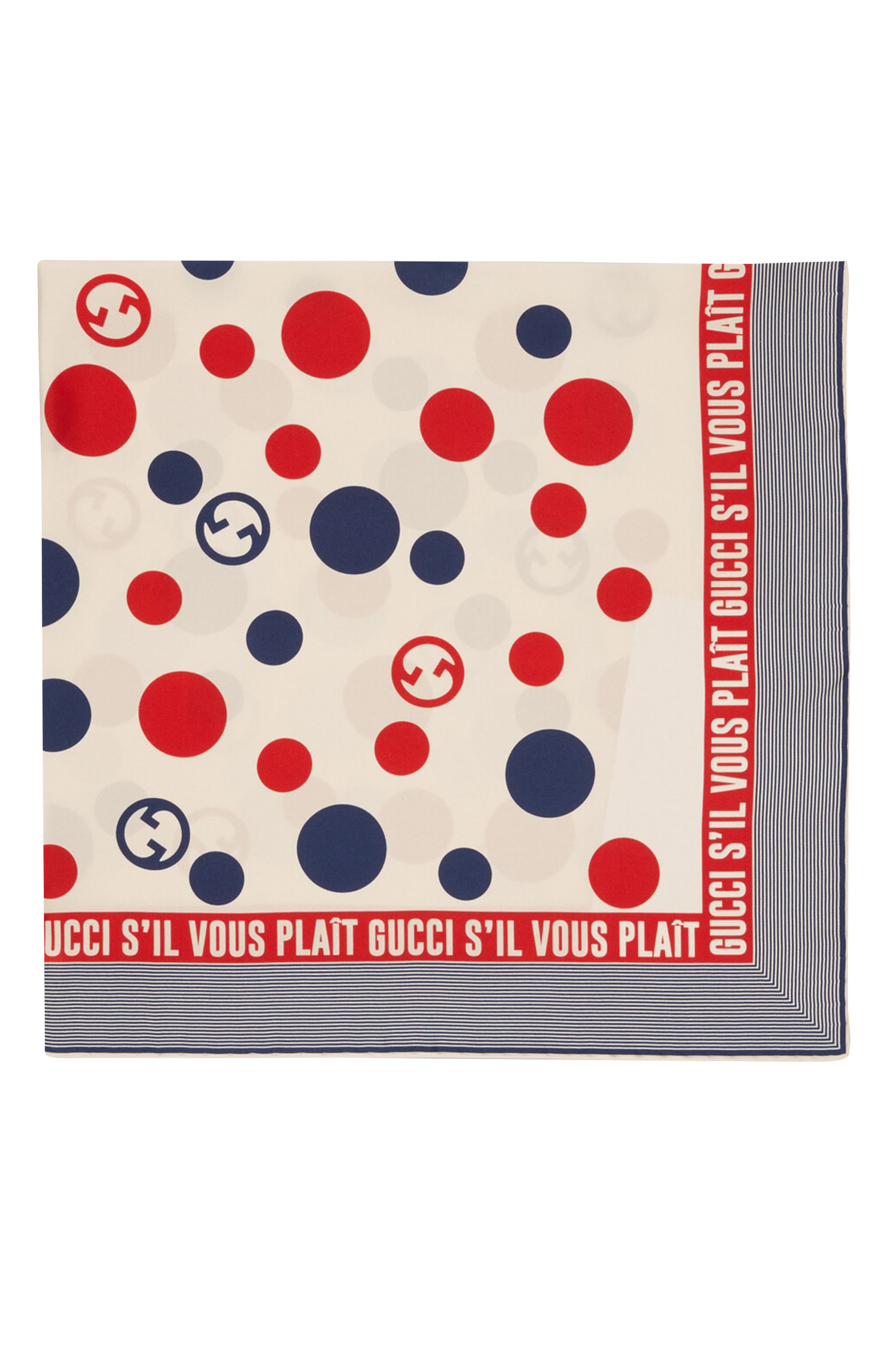 Round Interlocking G Print Silk Scarf