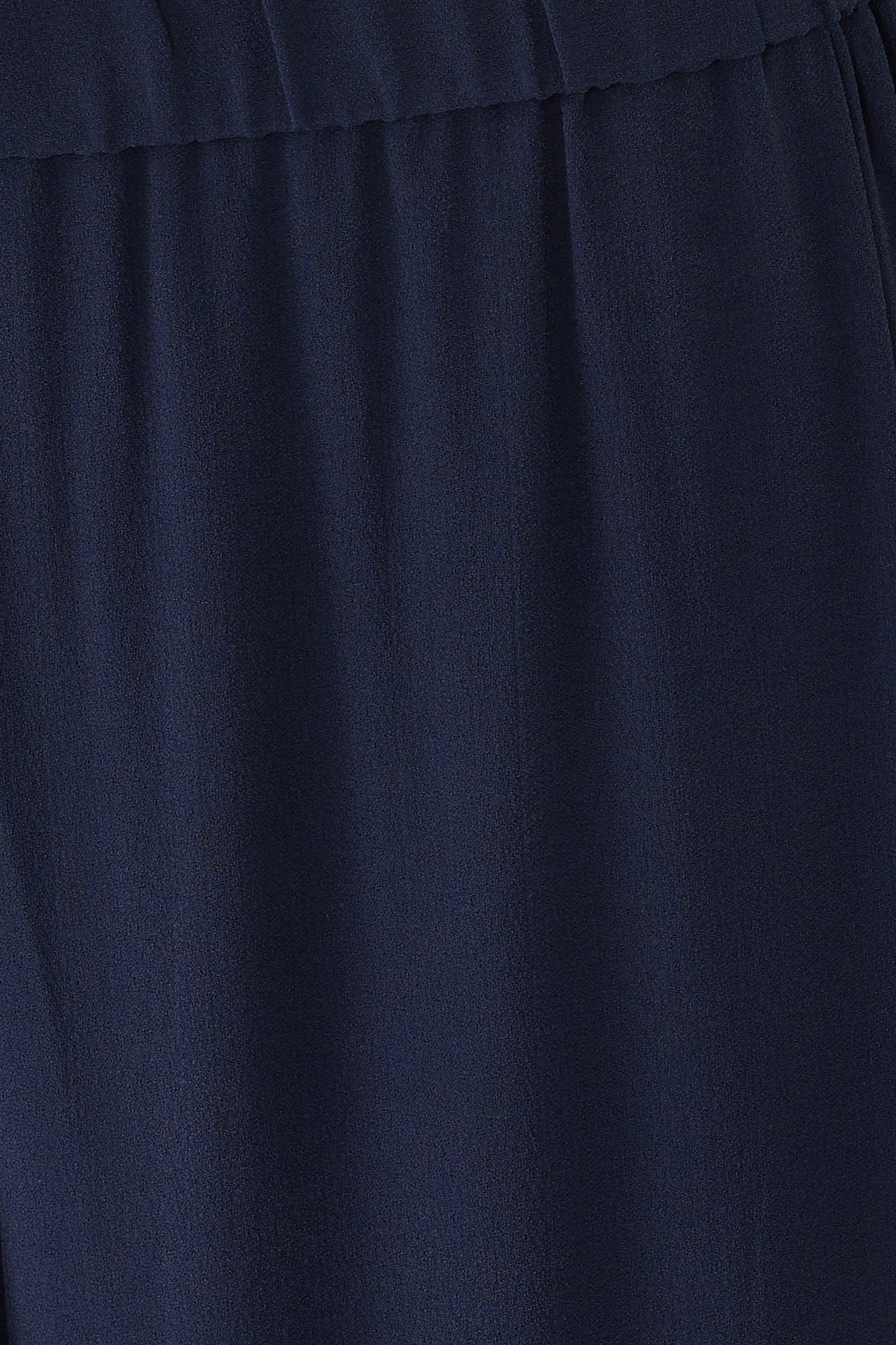 Silk Georgette Crepe Wide-Leg Pants