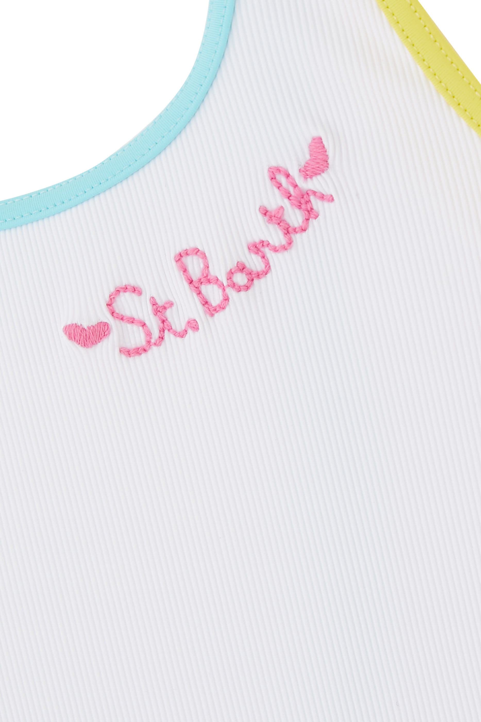 Kids Cara String Logo Printed Swimsuit