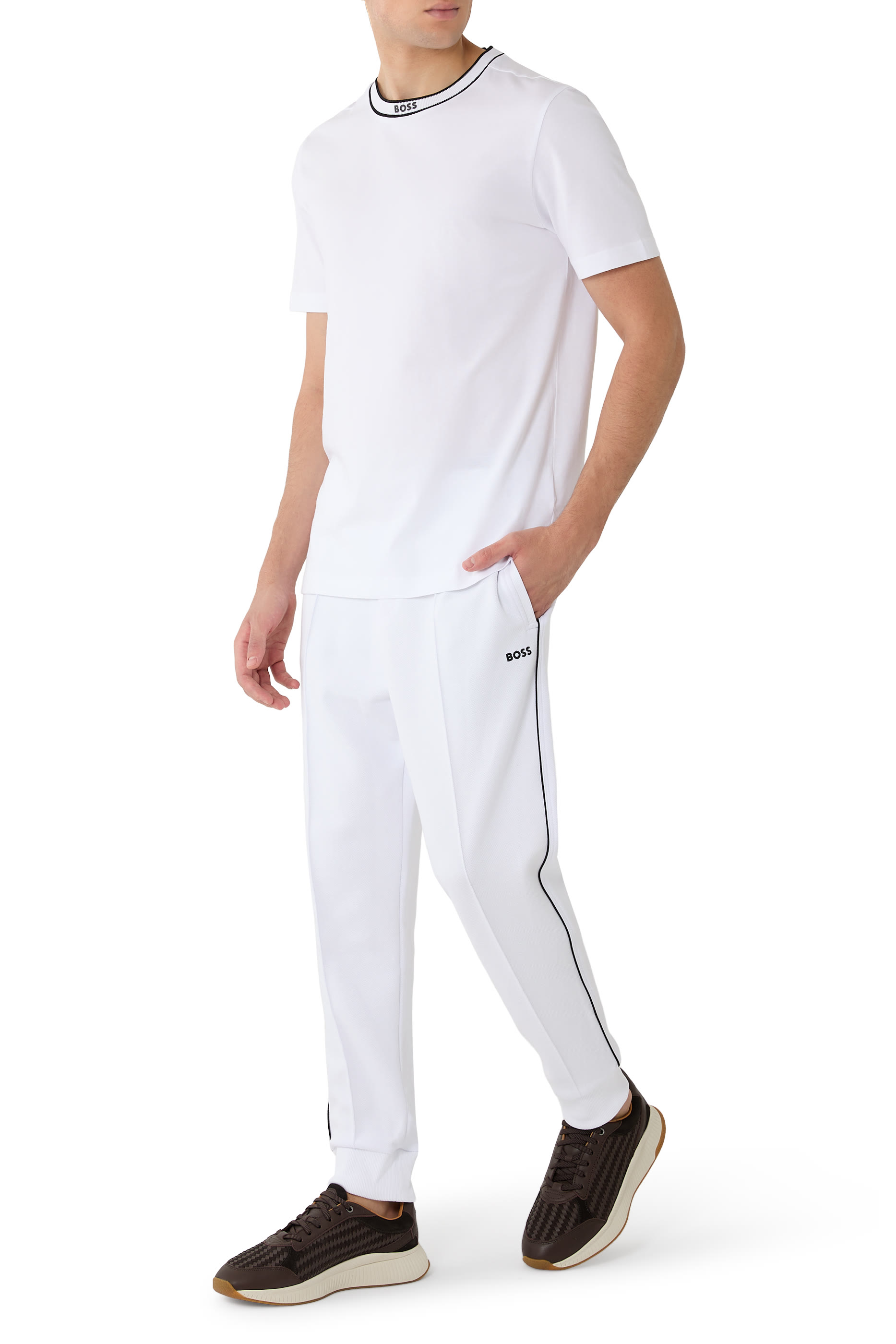 Cotton Logo Crew Neck T-Shirt